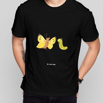 Mr. & Mrs. Panda T-Shirt Raupe Schmetterling - Schwarz - Geschenk, Tiere, Jubiläum, Erwachsen (1-tlg)