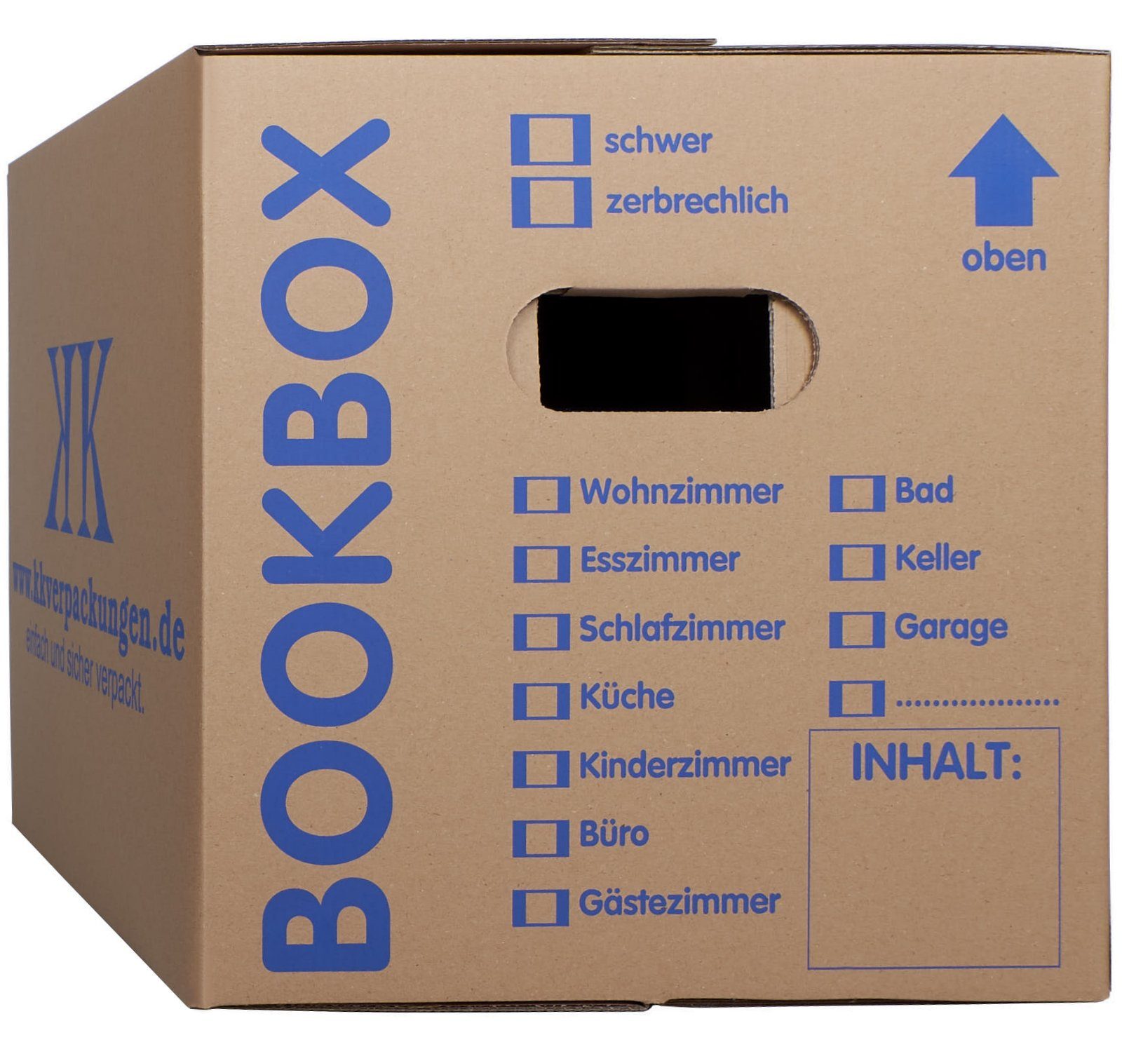 KK Verpackungen Aufbewahrungsbox (Spar-Set, 30 St., 30er-Set), Profi Bücherkartons Bücherkarton Umzugskiste 2-wellig 40kg Braun