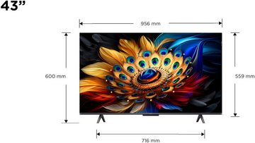 TCL 43C61BX1 QLED-Fernseher (108 cm/43 Zoll, 4K Ultra HD, Android TV, Google TV, Smart-TV)