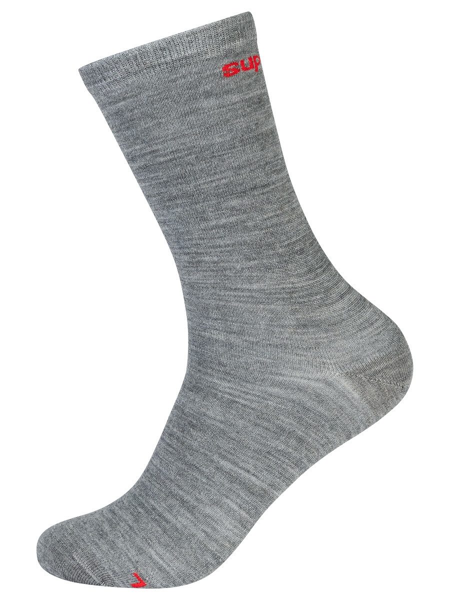 SUPER.NATURAL Sportsocken für Damen und Herren, aus Merino SN ALL DAY SOCKS (2-Paar) No smell-no worries, Merino-Materialmix