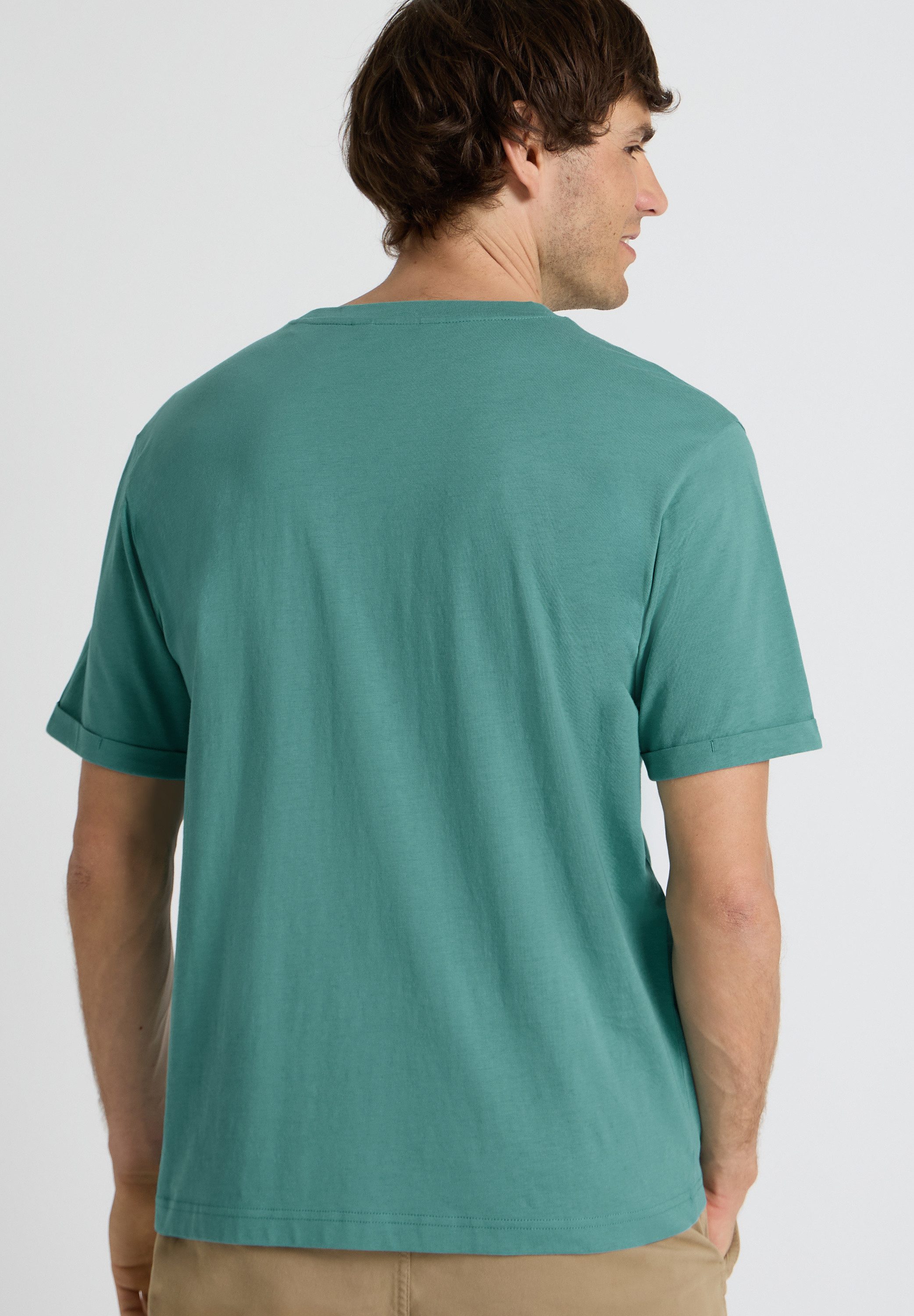 STREET ONE MEN Langarmshirt aus reiner Baumwolle
