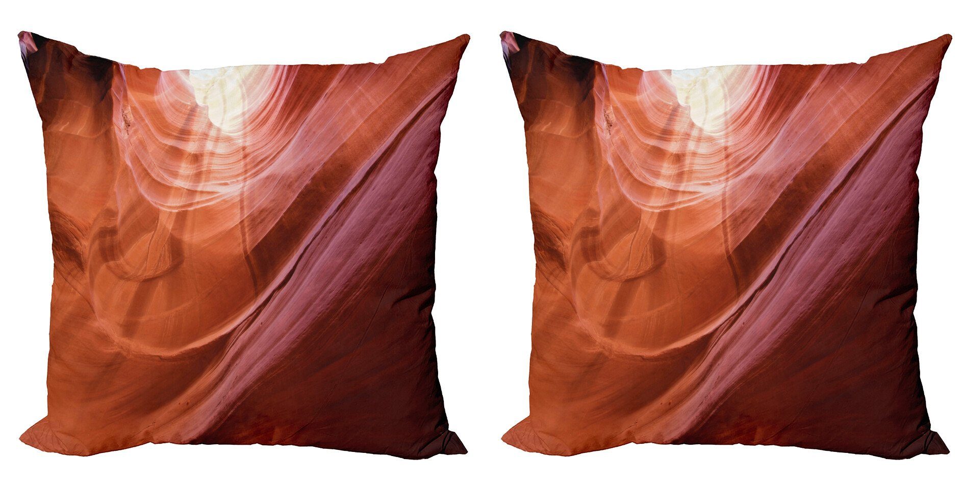 Kissenbezüge Modern Accent Doppelseitiger Digitaldruck, Abakuhaus (2 Stück), amerikanisch Canyon Arizona Natur