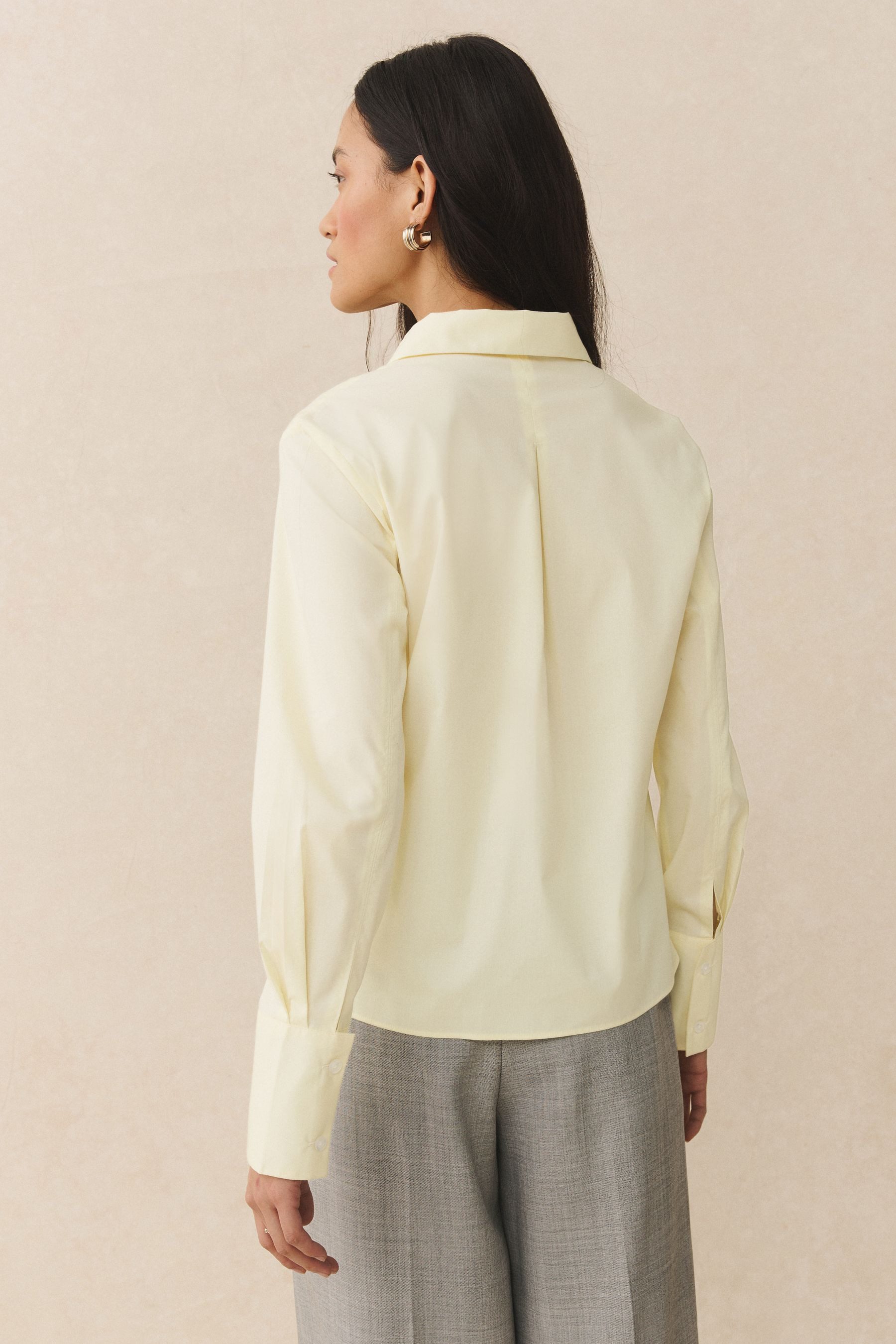 Next Langarmhemd Körpernahes Essential Langarmshirt mit Stretch (1-tlg) günstig online kaufen