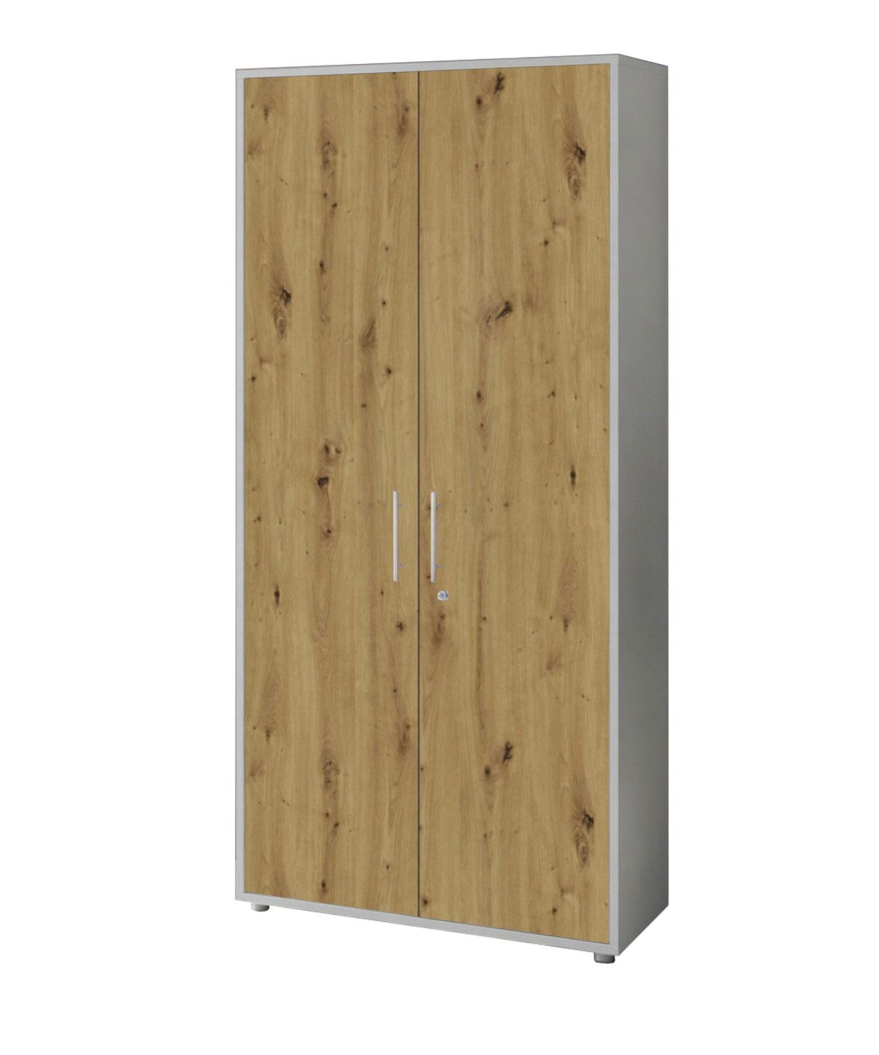 BMG Möbel Aktenschrank Office Edition abschließbar, 5 Ordnerhöhen, Platz für über 45 DIN A4 Ordner