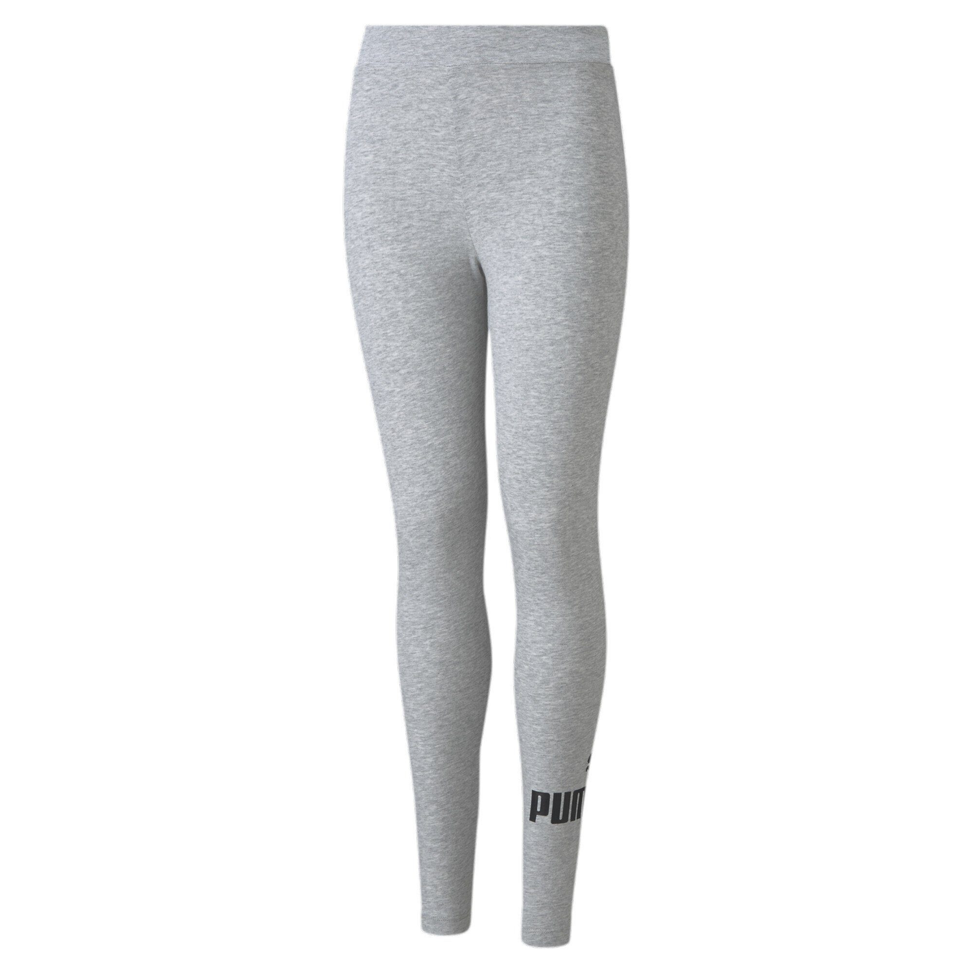 Leggings Heather mit Mädchen Logo Light Leggings PUMA Essentials Gray