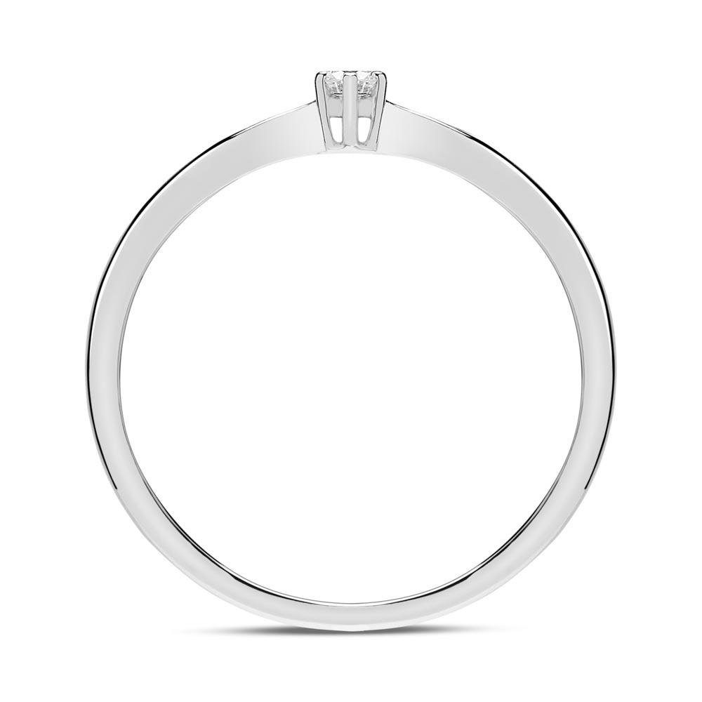 Unique Goldring 585er Weißgold Verlobun...