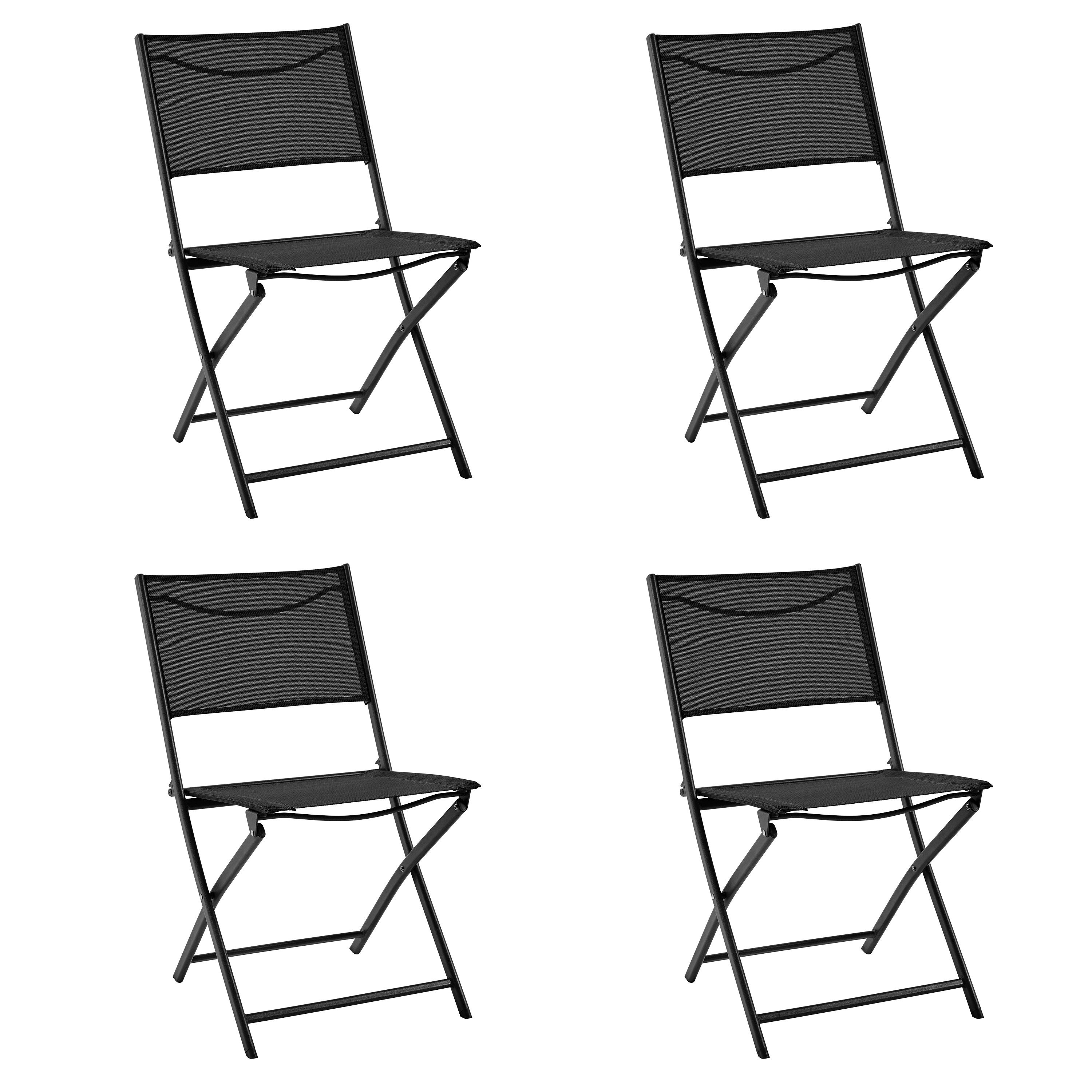 Yaheetech Klappstuhl 4er-Set, Klappbarer Gartenstuhl Terrassenstühle günstig online kaufen