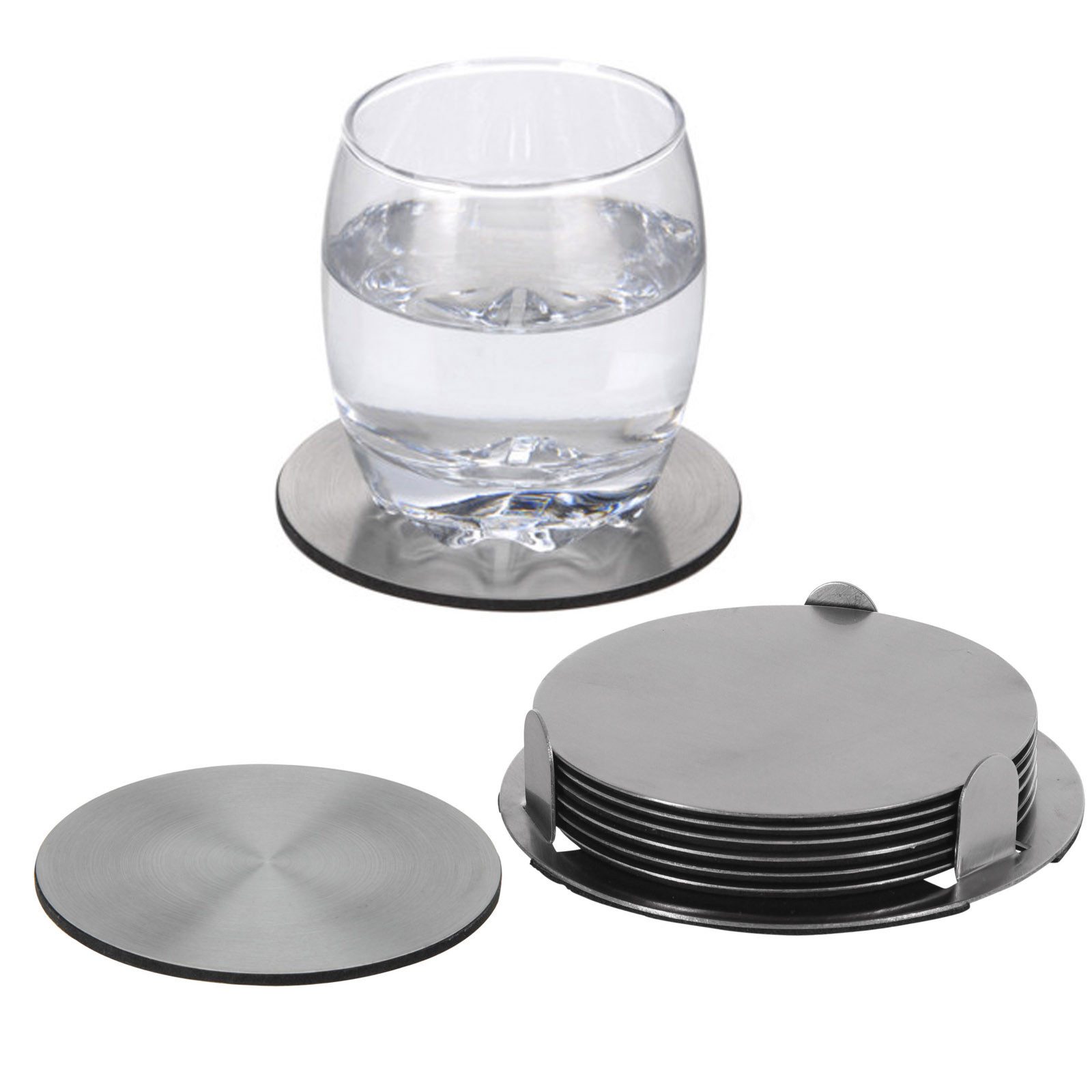 Glasuntersetzer Edelstahl Untersetzer Set Tassenuntersetzer Tischuntersetzer