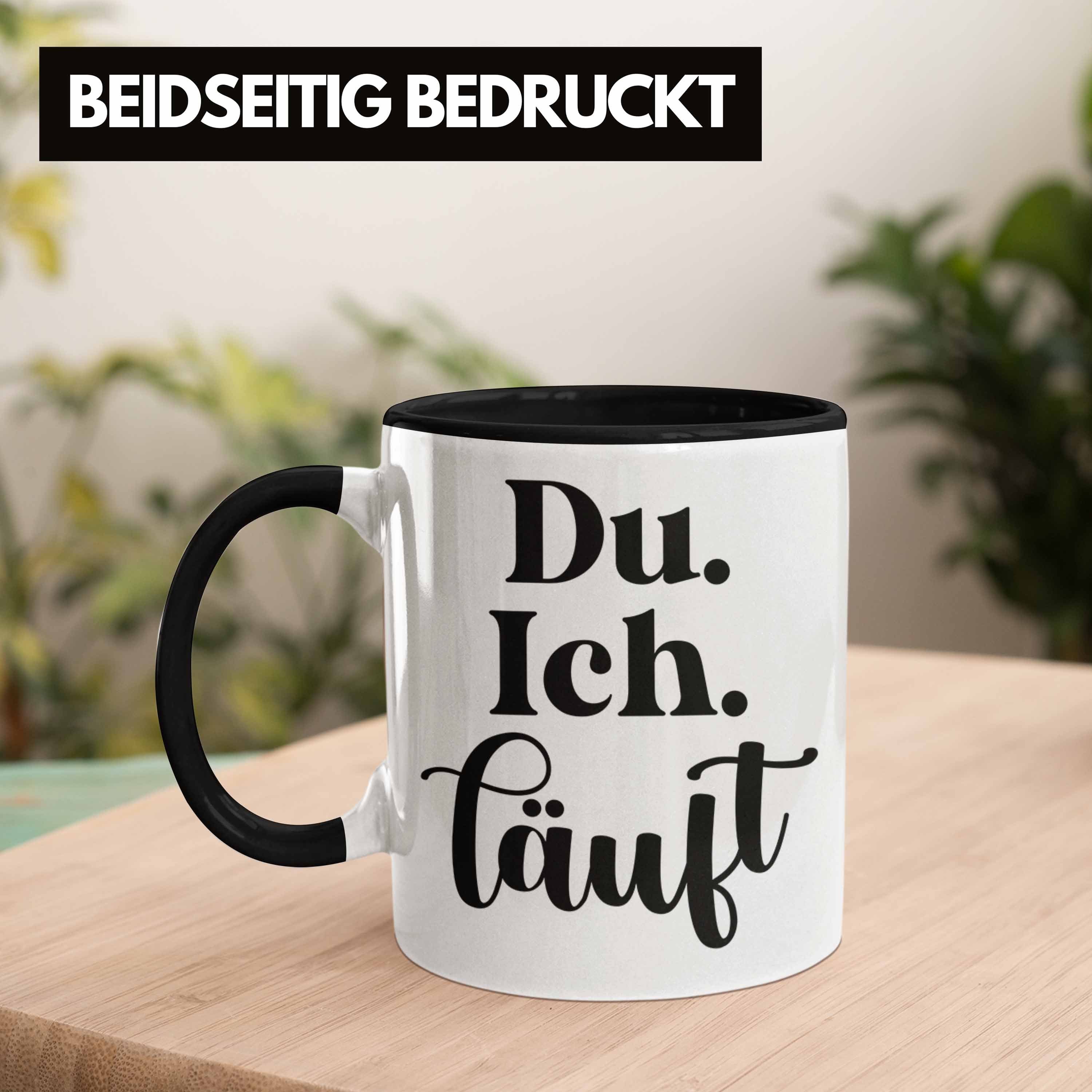 Sie - Trendation Partner Liebe Paare Ich Schwarz Ihn Du für Geschenk Trendation Freund Tasse Läuft für Tasse Freundin Geschenkidee