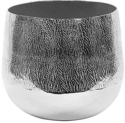 Fink Übertopf »BLUSH, silber« (1 Stück), dekorativer Blumentopf, aus Metall, handgearbeitet, Hammerschlagstruktur, in verschiedenen Größen erhältlich, Wohnzimmer-Otto