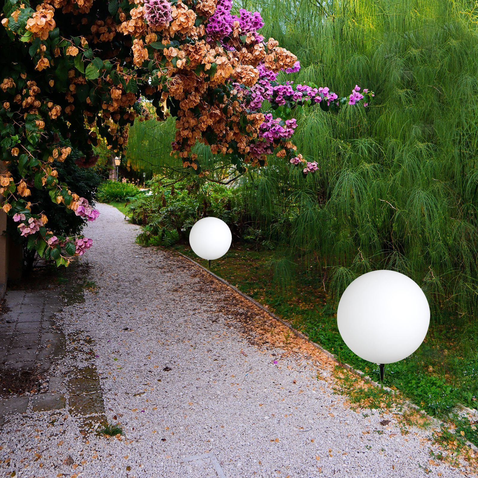GLOBO LIGHTING Gartenleuchte Außenleuchte Kugelleuchte Boden Kugellampe