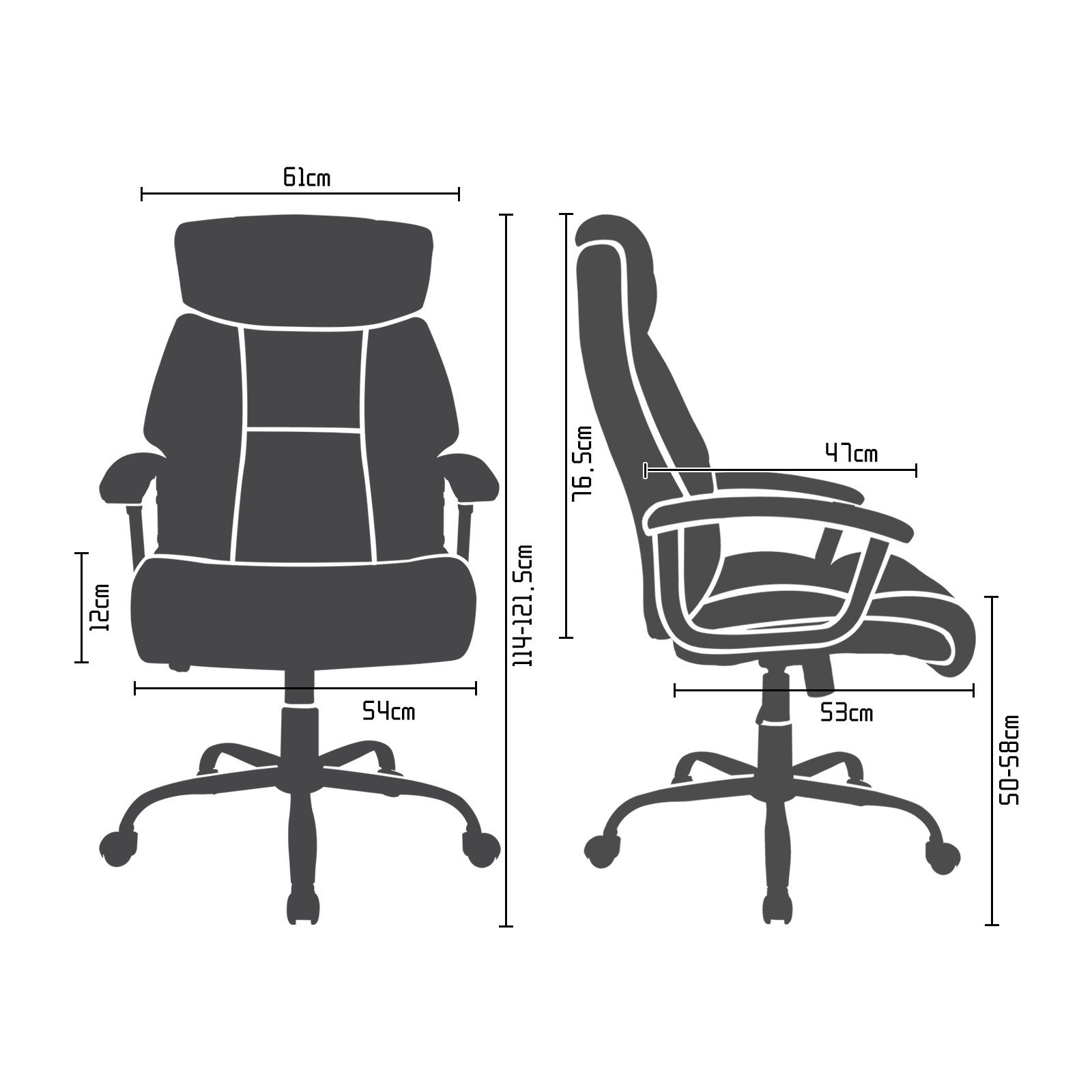 Intimate WM Heart Chefsessel Ergonomischer Bürostuhl, Stoff Schreibtischstu günstig online kaufen
