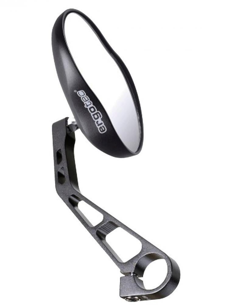 Fahrradspiegel Ergotec M-99 Fahrradspiegel Alu schwarz, 121x78-66mm, 360° drehbar, E-
