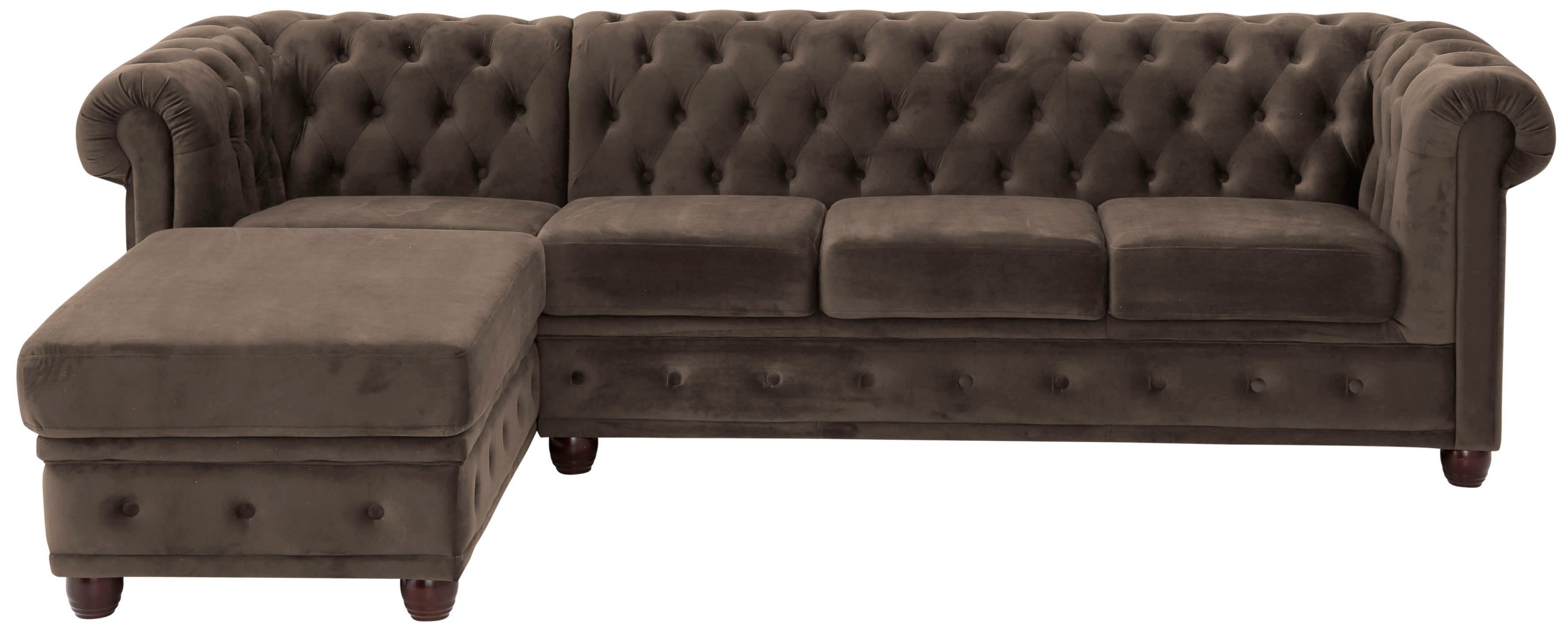Home affaire Chesterfield-Sofa New Castle L-Form, günstig online kaufen