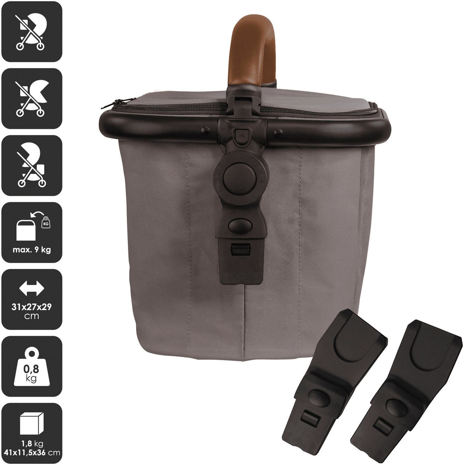 BabyGo Kinderwagen-Tasche Duo, nur passend für BabyGO Kinderwagen DUO