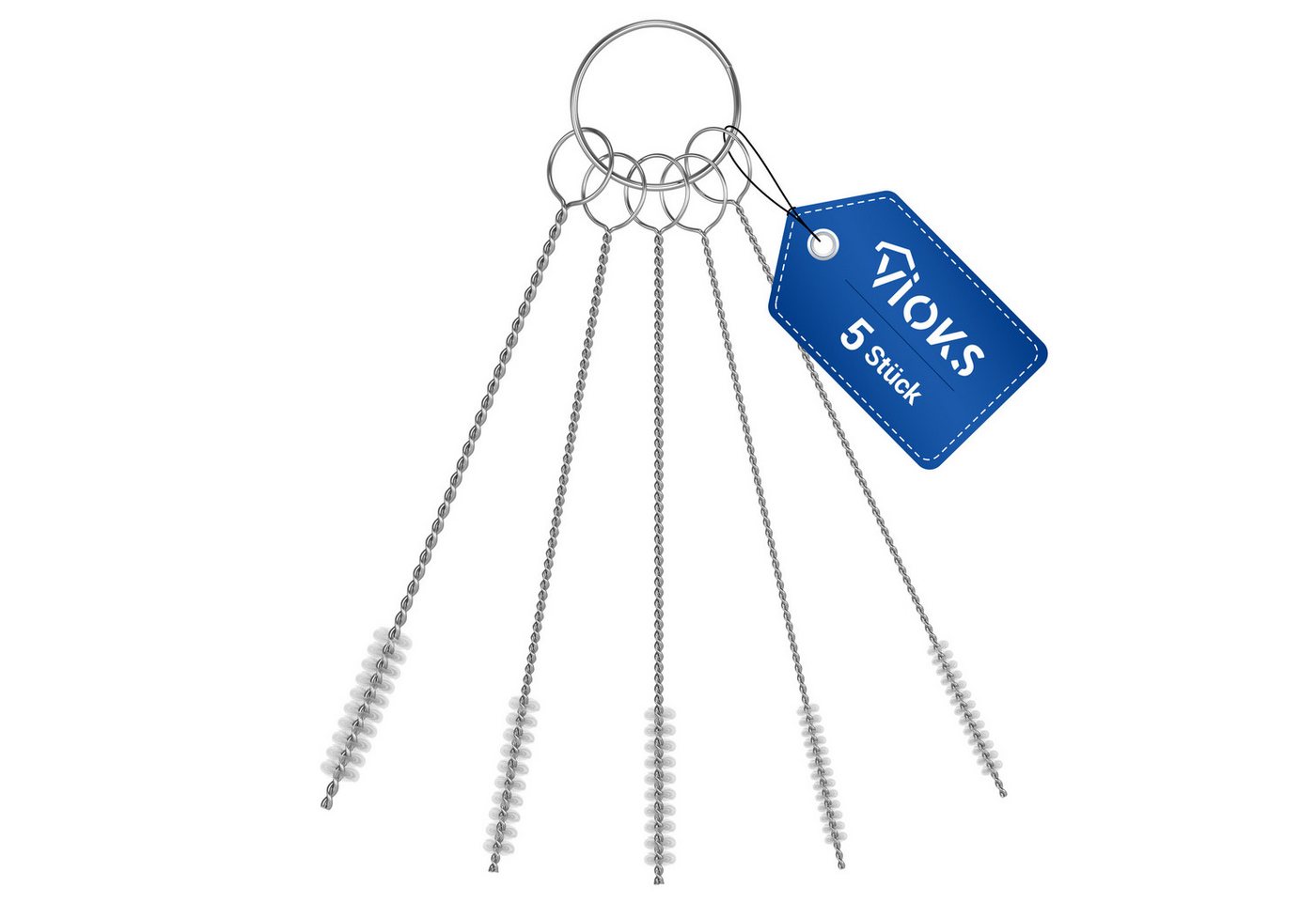 Thumbnail - VIOKS Reinigungsbürste Nylon-Reinigungsbürsten Set 5 Stück, für Reagenzgläser Teekannen Strohhalme