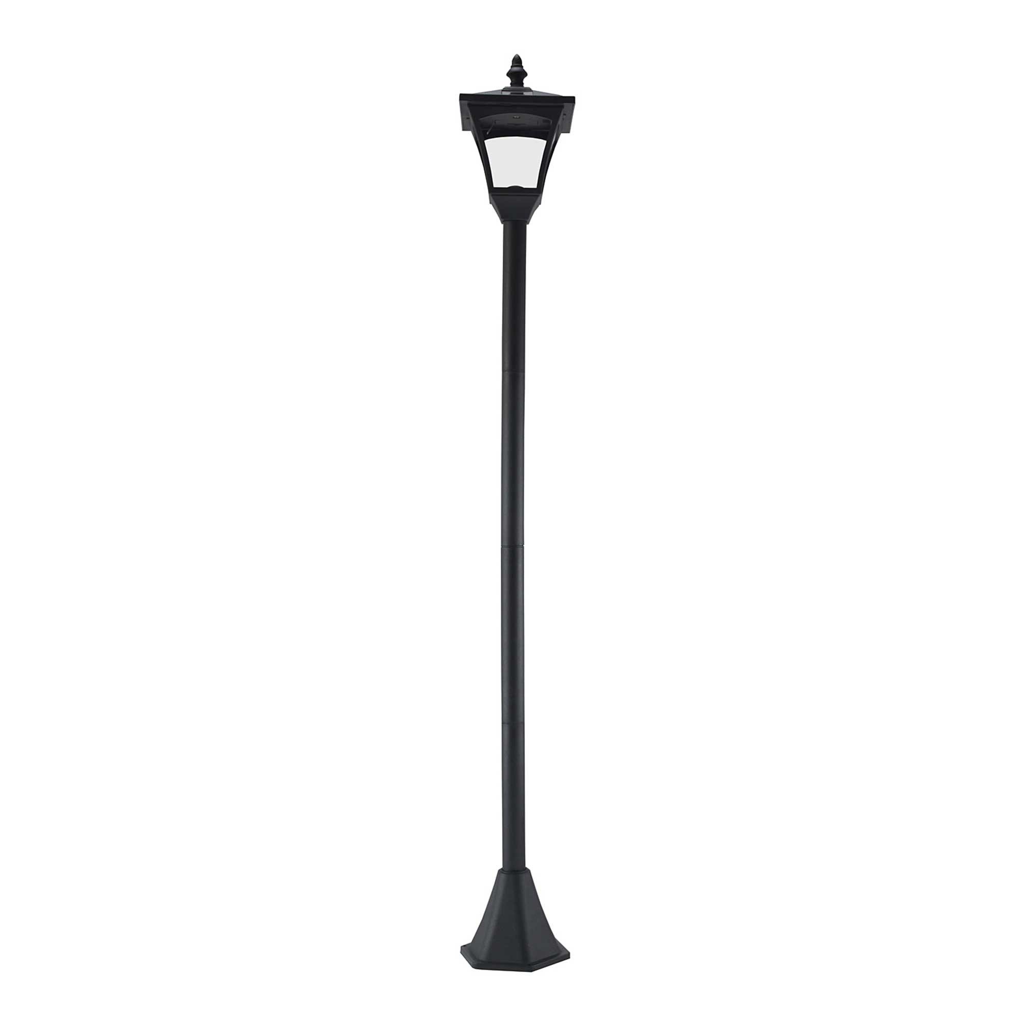 FELIXLEO LED Solarleuchte Solar Gartenlaterne LED 10 Lumen Schwarz 15x15x120cm