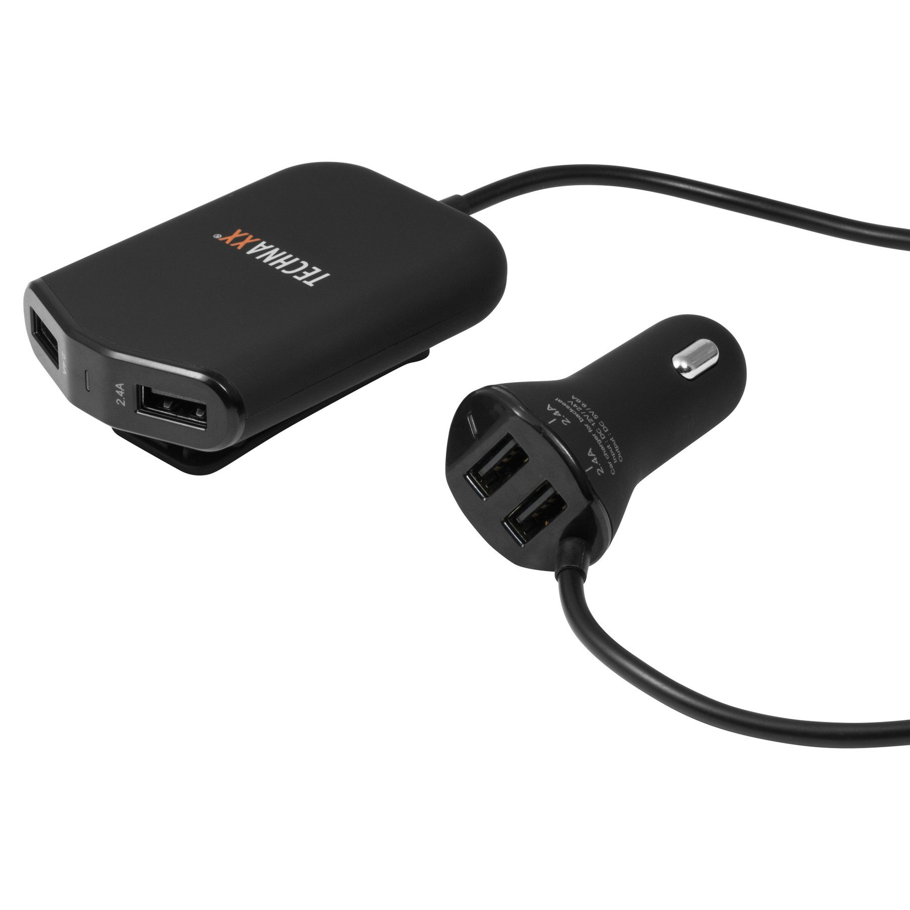 Technaxx TECHNAXX KFZ USB-Lader TE14, 4x USB Autoladekabel