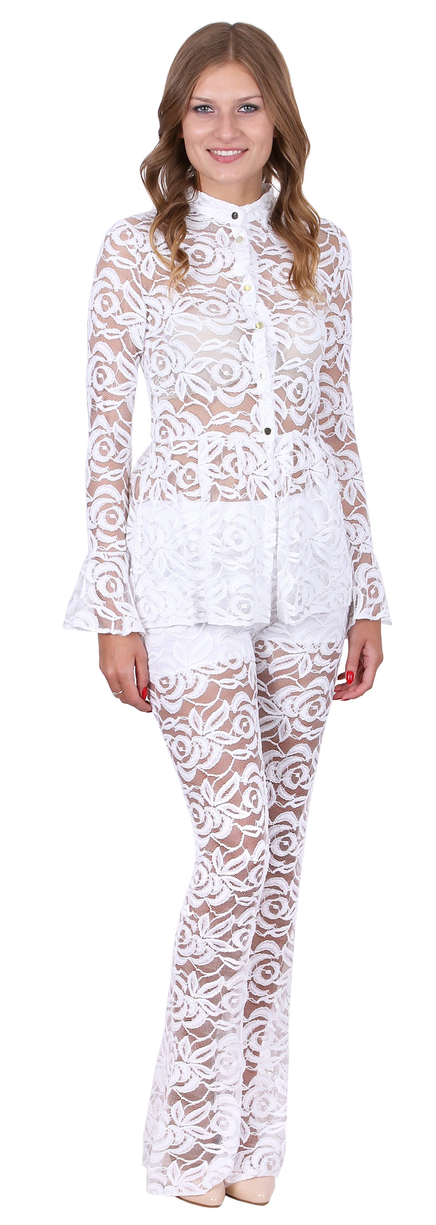 Sarcia.eu Blusentop John Zack Weiße Bluse aus Spitze S – Bild 3 von 5