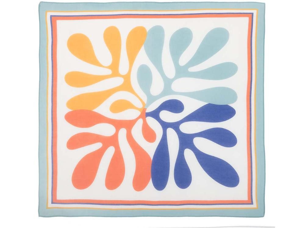 LIVING CRAFTS Schal Living Crafts Halstuch 'ARLES' 60x60 cm, aus Baumw