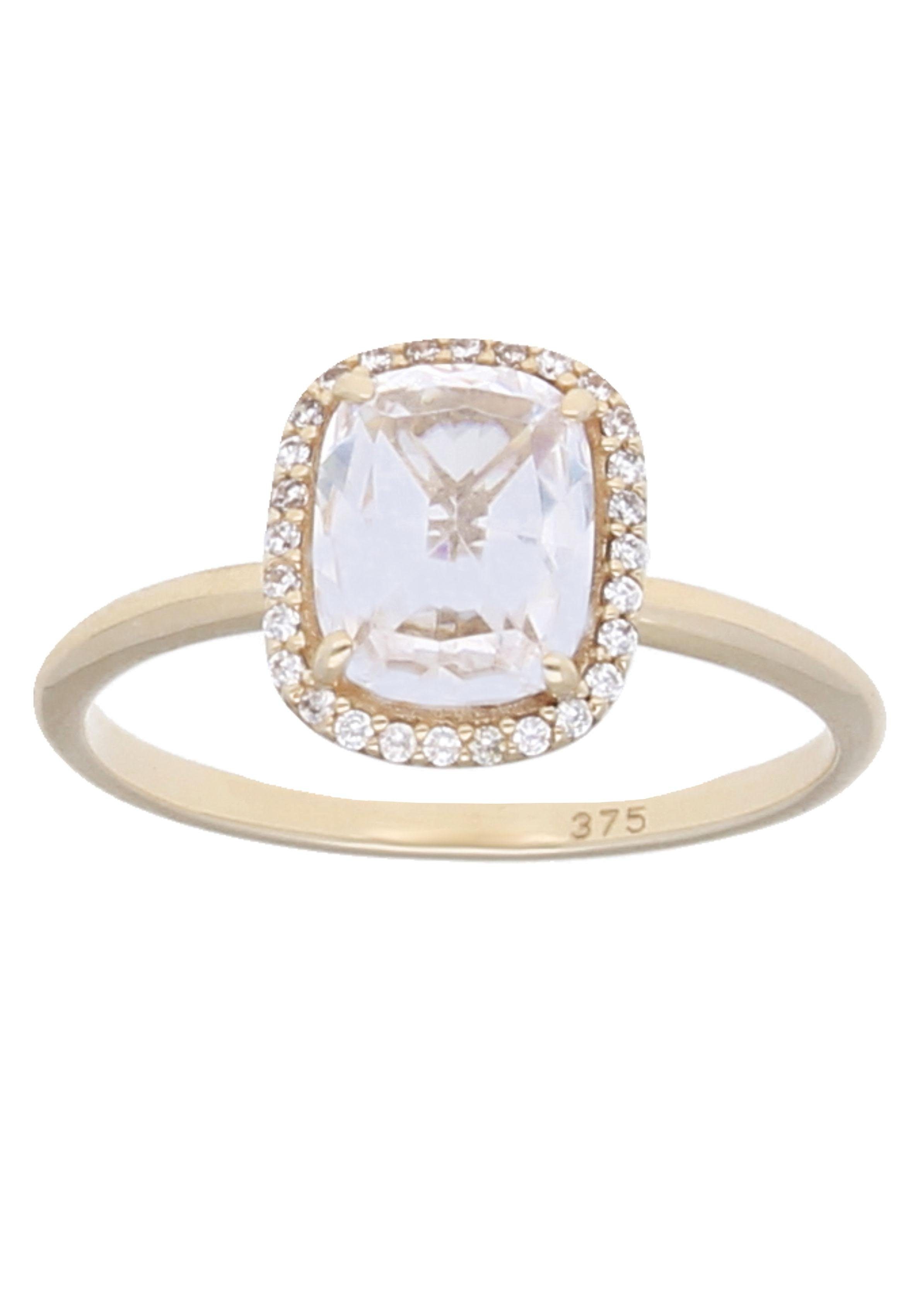 Firetti Goldring Schmuck Geschenk Gold 375 Damenring Goldring, mit Zirkonia (synth)
