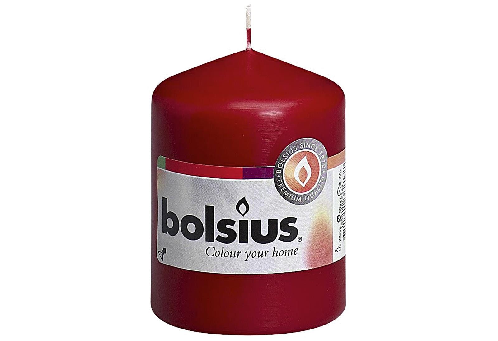 Bolsius Ersatzscherkopf BOLSIUS Stumpenkerze 8x5,8cm altrot