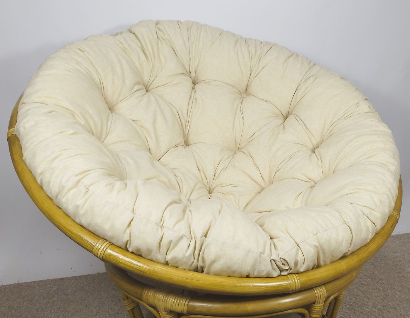 Rattani Sitzkissen Polster Kissen Auflage für Rattan Papasansessel Fb beige günstig online kaufen