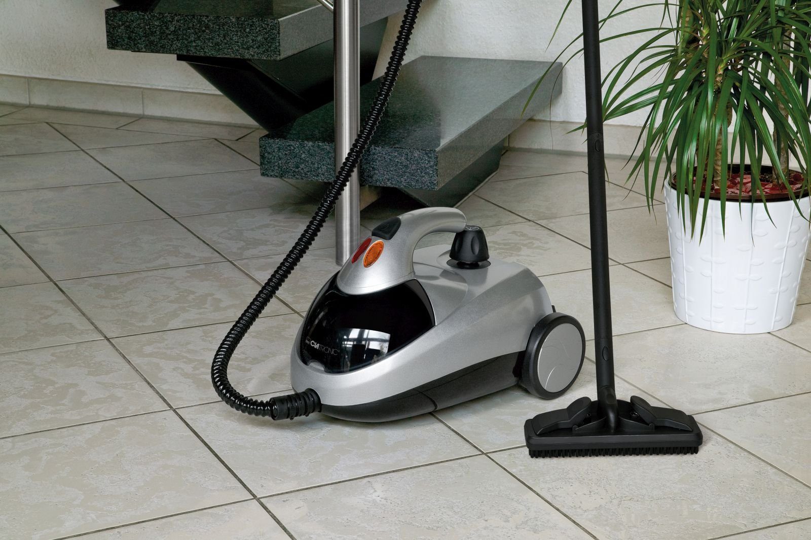 CLATRONIC Dampfreiniger CLATRONIC Dampfreiniger 1500 Watt 4 bar Dampfdruck 1,5 Liter DR 3280