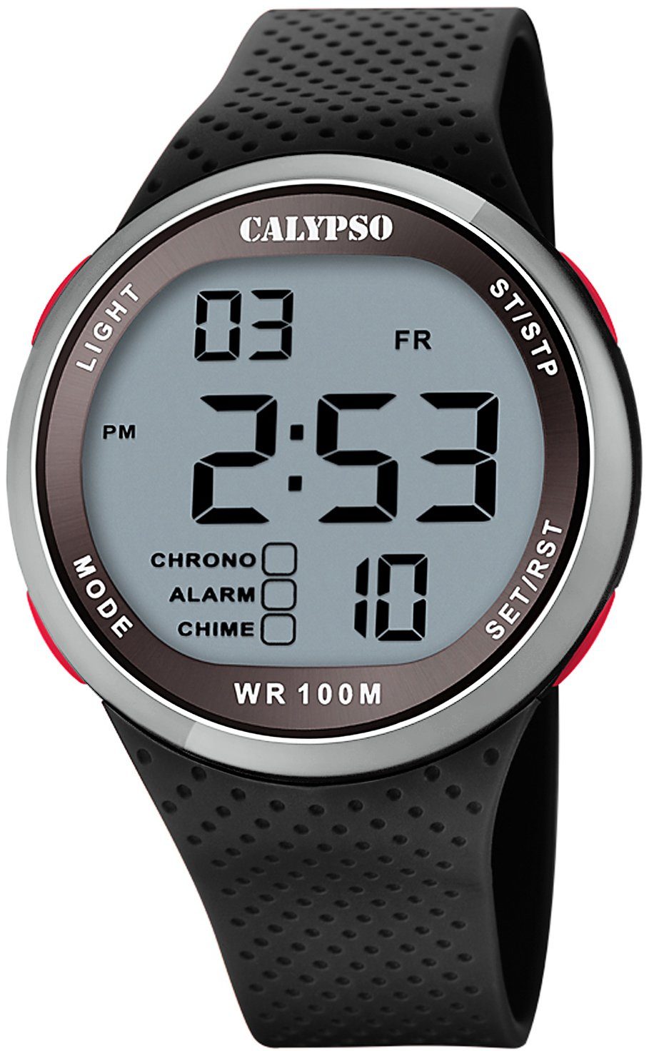 CALYPSO WATCHES Chronograph Color Splash K5785/3, Armbanduhr, Quarzuhr, Herrenuhr, digital, Datum, Stoppfunktion