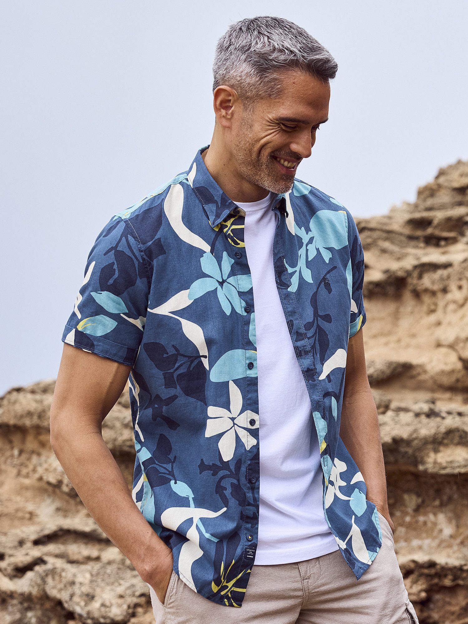 LERROS Kurzarmhemd LERROS Sommerhemd in Hawaiian-Style günstig online kaufen