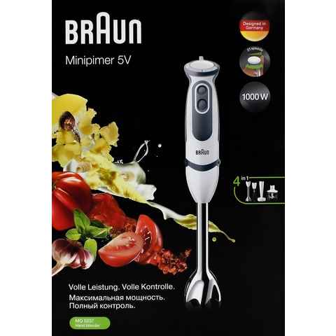 Braun Handmixer MQ 5237WH Multi Quick 5V Stabmixer-Set