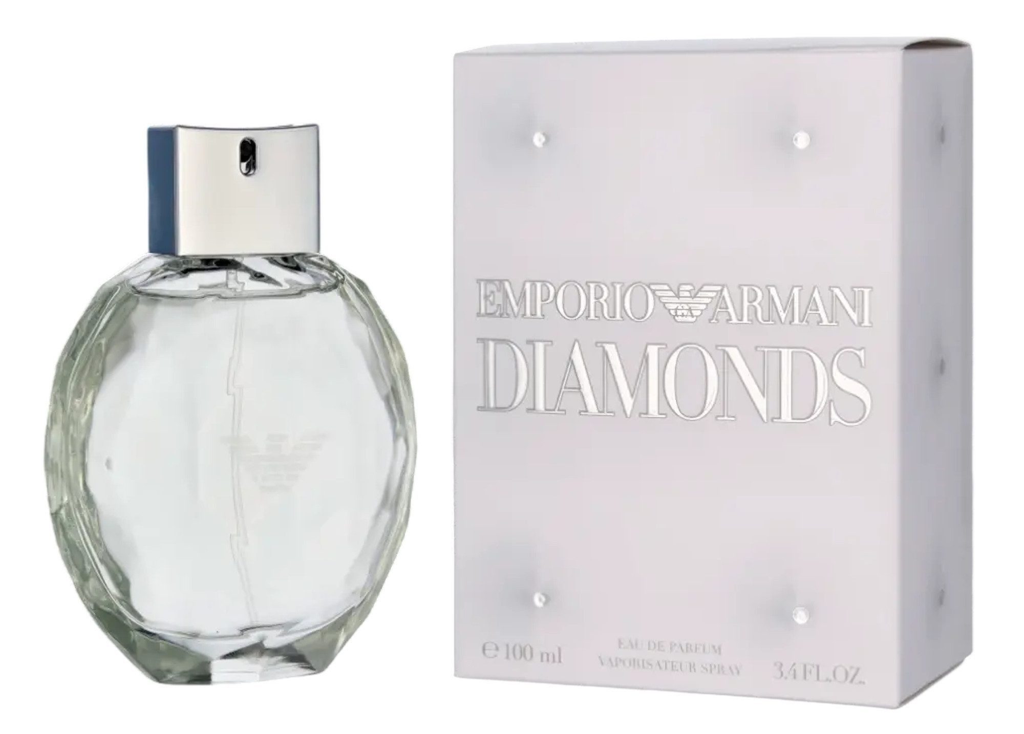 Emporio Armani Eau de Parfum Diamonds for Women EDP Damen Spray, Fruchtig-blumiger Duft mit Himbeere, Rose, Vanille und Litschi
