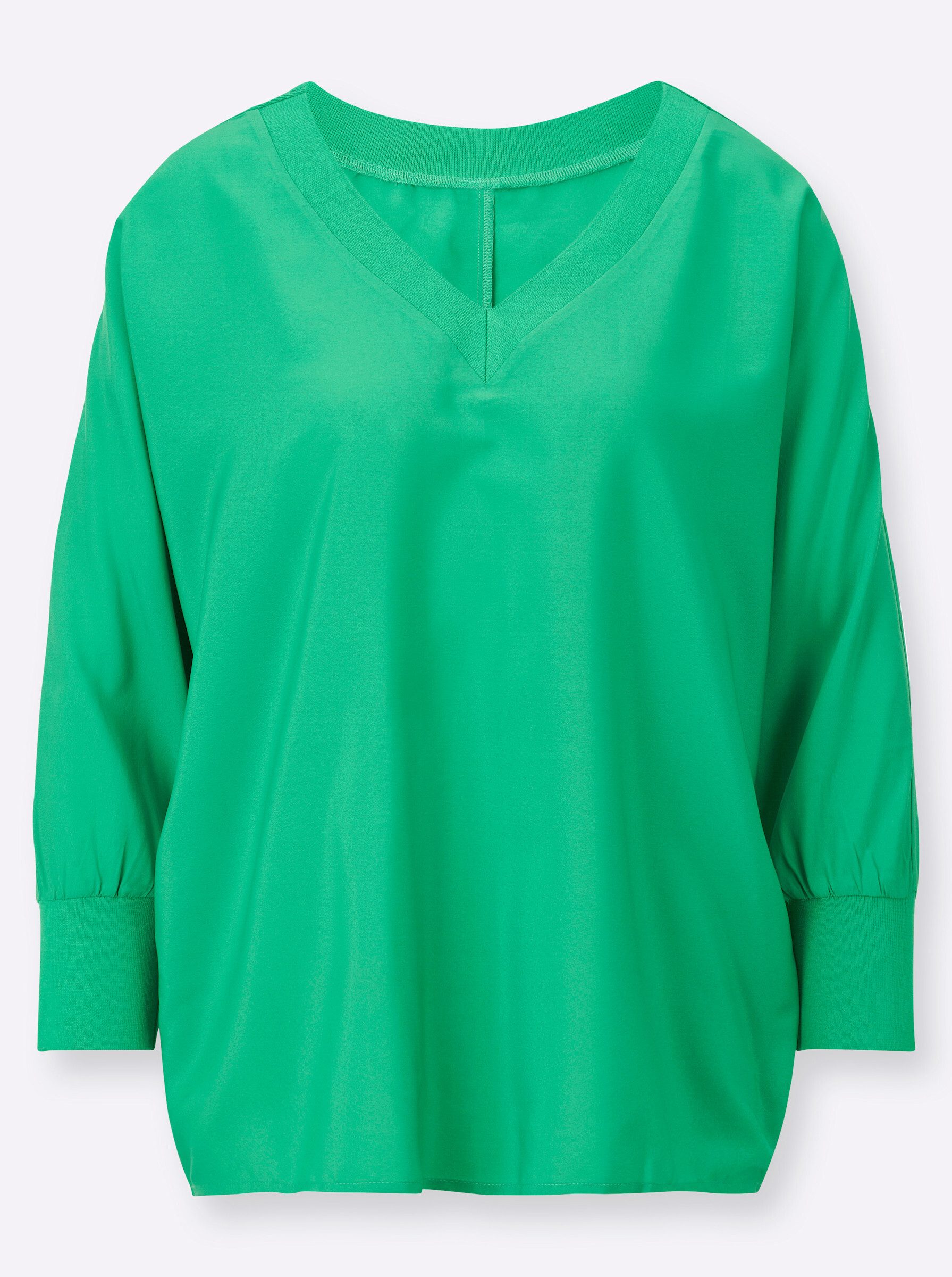 Klassische Bluse Bluse Langarm