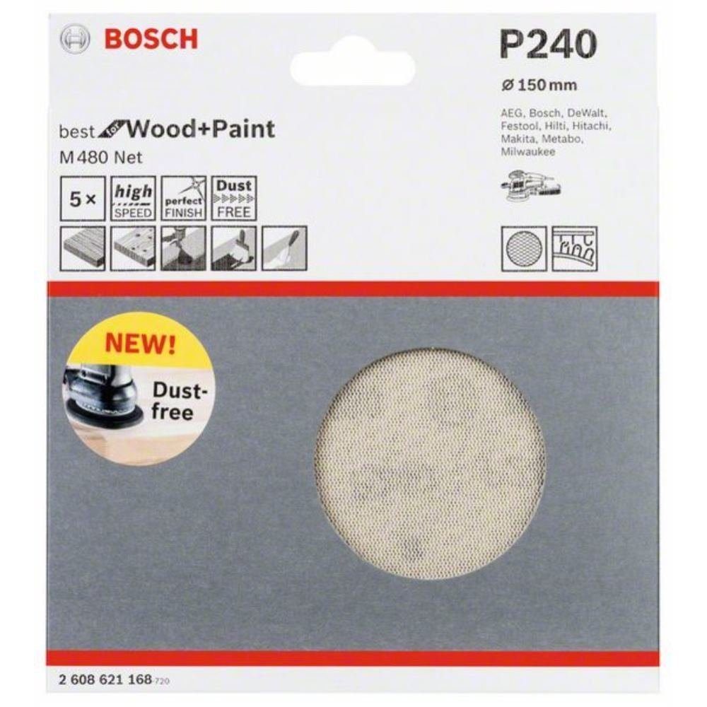 BOSCH Schleifpapier Schleifblatt Wood Net. for Best 15 M480 and Paint