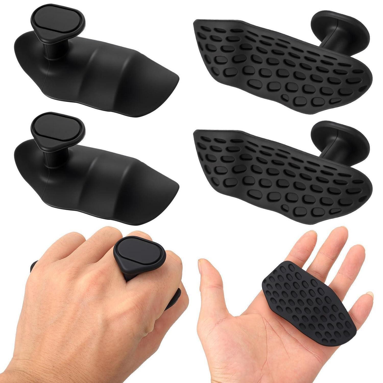 LuxusKollektion Trainingshandschuhe Fitness Handschuhe Rutschfest mit Griffpolster (2-St)