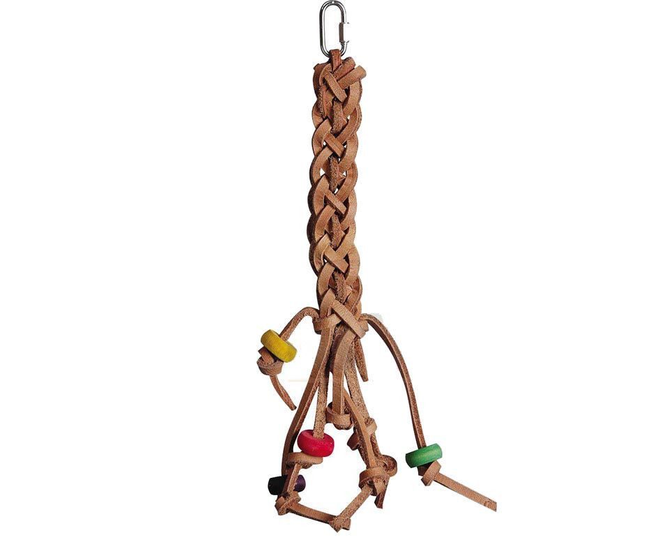 Ollesch Vogelkäfig Ollesch Vogelspielzeug 36,5 cm Lederband mit