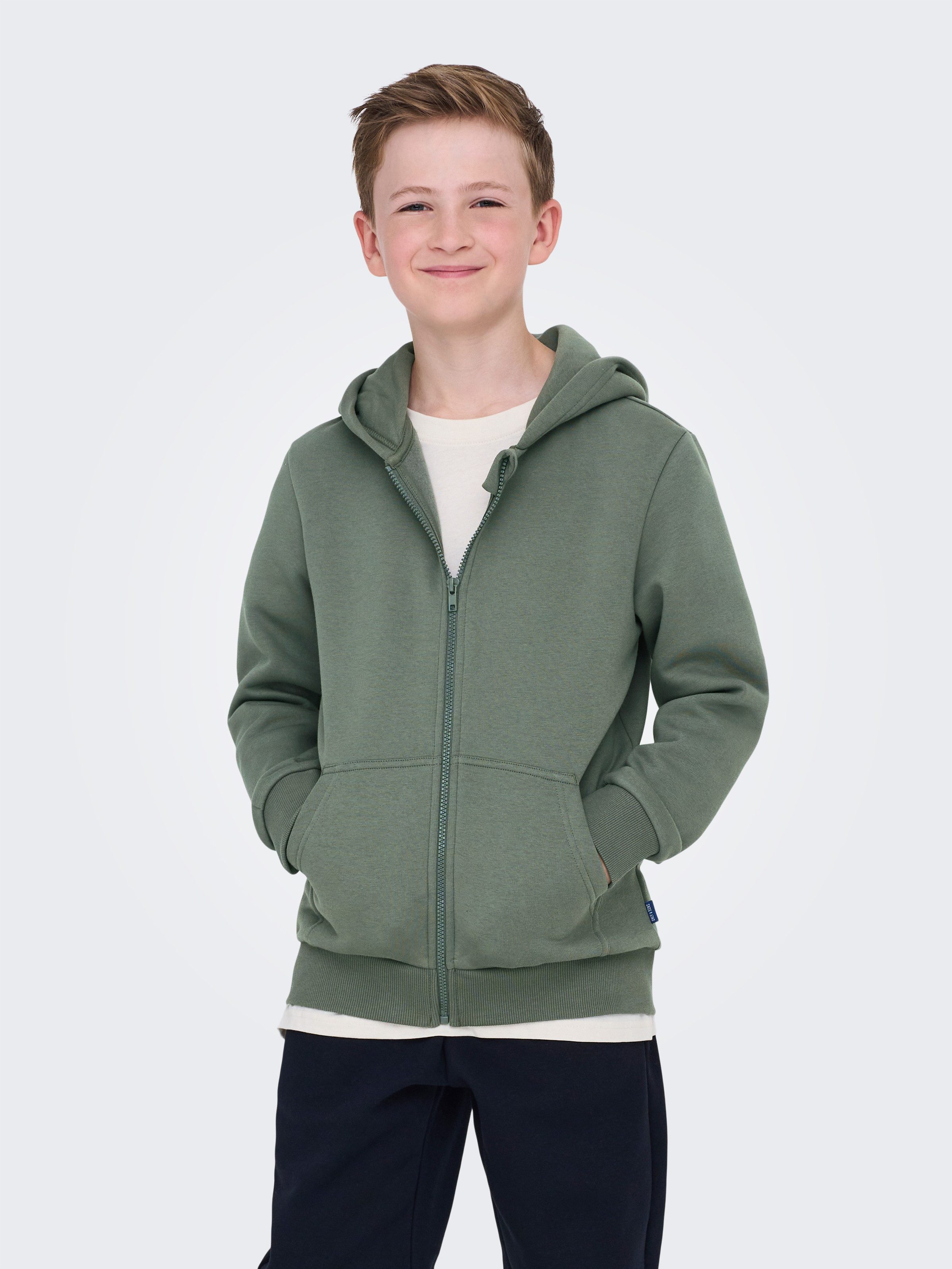 ONLY & SONS junior Kapuzensweatjacke OSJCERES ZIP THR. HOODIE SWT NOOS Baumwollmischung, regular fit