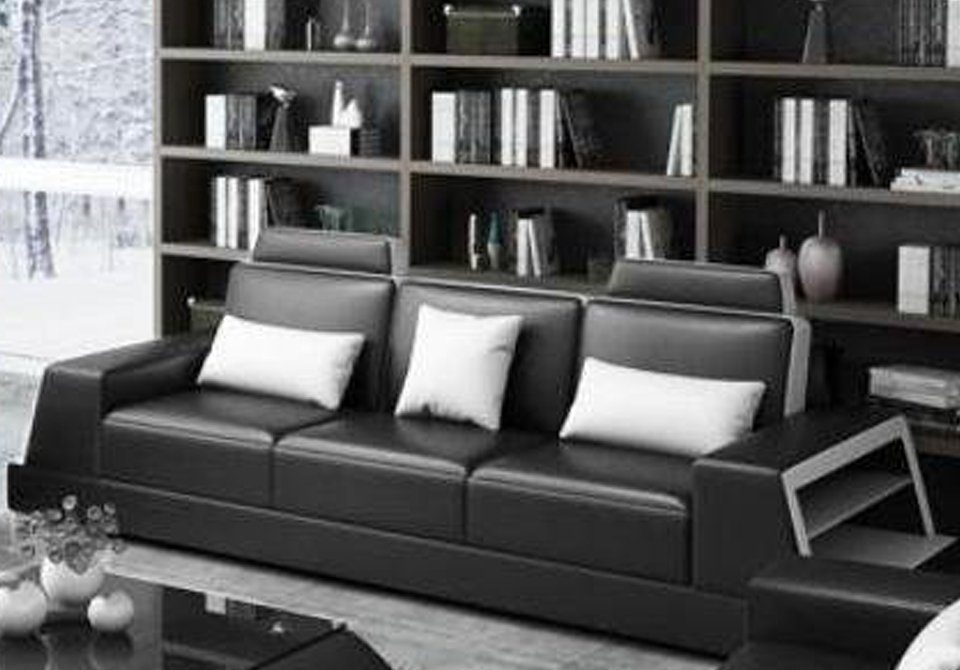 JVmoebel Sofa Luxus Beiger Multifunktions Dreisitzer modernes Design Neu, Made in Europe