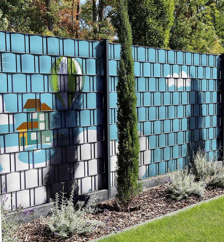 Thumbnail - MyMaxxi Sichtschutzstreifen Sichtschutzstreifen Wolkenhaus Sichtschutz Garten Zaun, (Wolkenhaus)