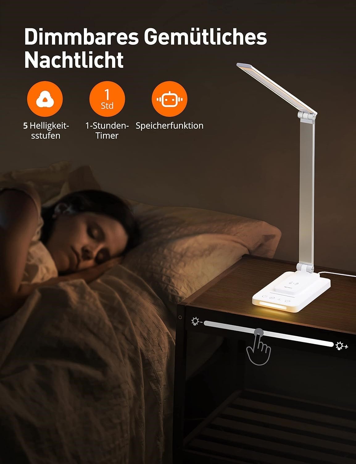 BlingBin LED Schreibtischlampe LED Tischlampe mit günstig online kaufen