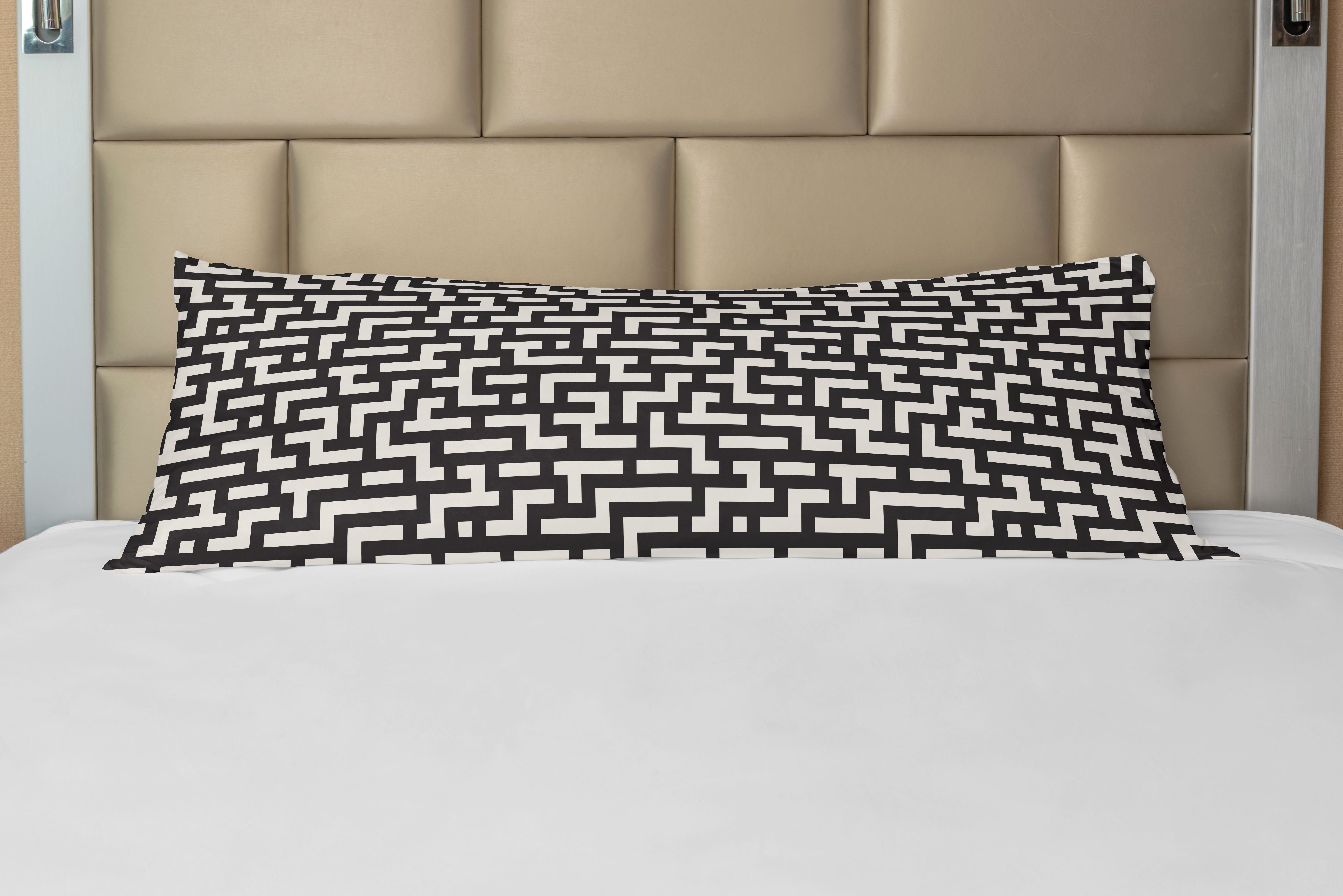 Seitenschläferkissenbezug Deko-Akzent Langer Kissenbezug, Abakuhaus, Moderne Pattern Modern Maze