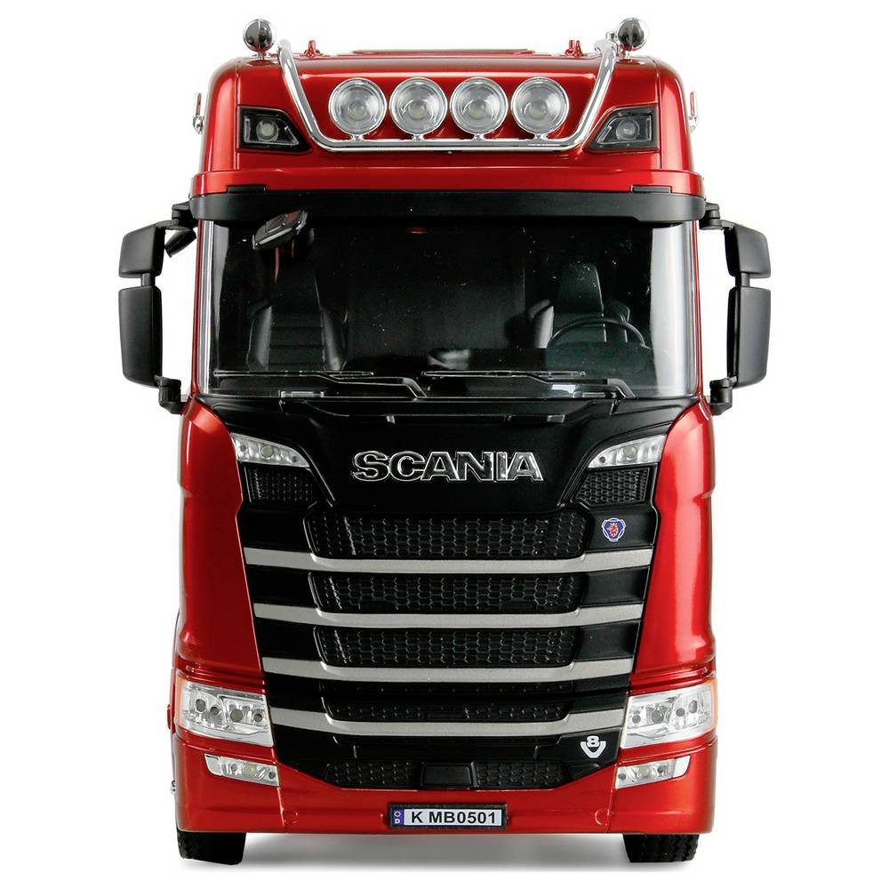 Amewi Modellbausatz Scania 770 S Zugmaschine 1:18 Elektro RC Modell-LKW RtR mit, mit Geräuschefunktion, mit Lichteffekt