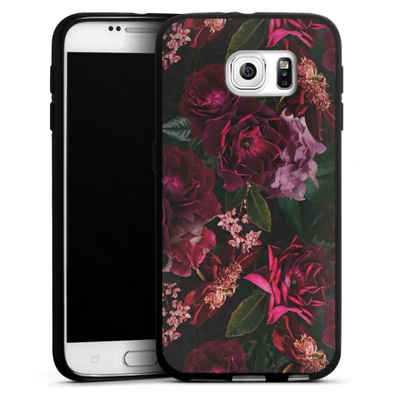 DeinDesign Handyhülle »Rose Blumen Blume Dark Red and Pink Flowers«, Samsung Galaxy S6 Silikon Hülle Bumper Case Handy Schutzhülle
