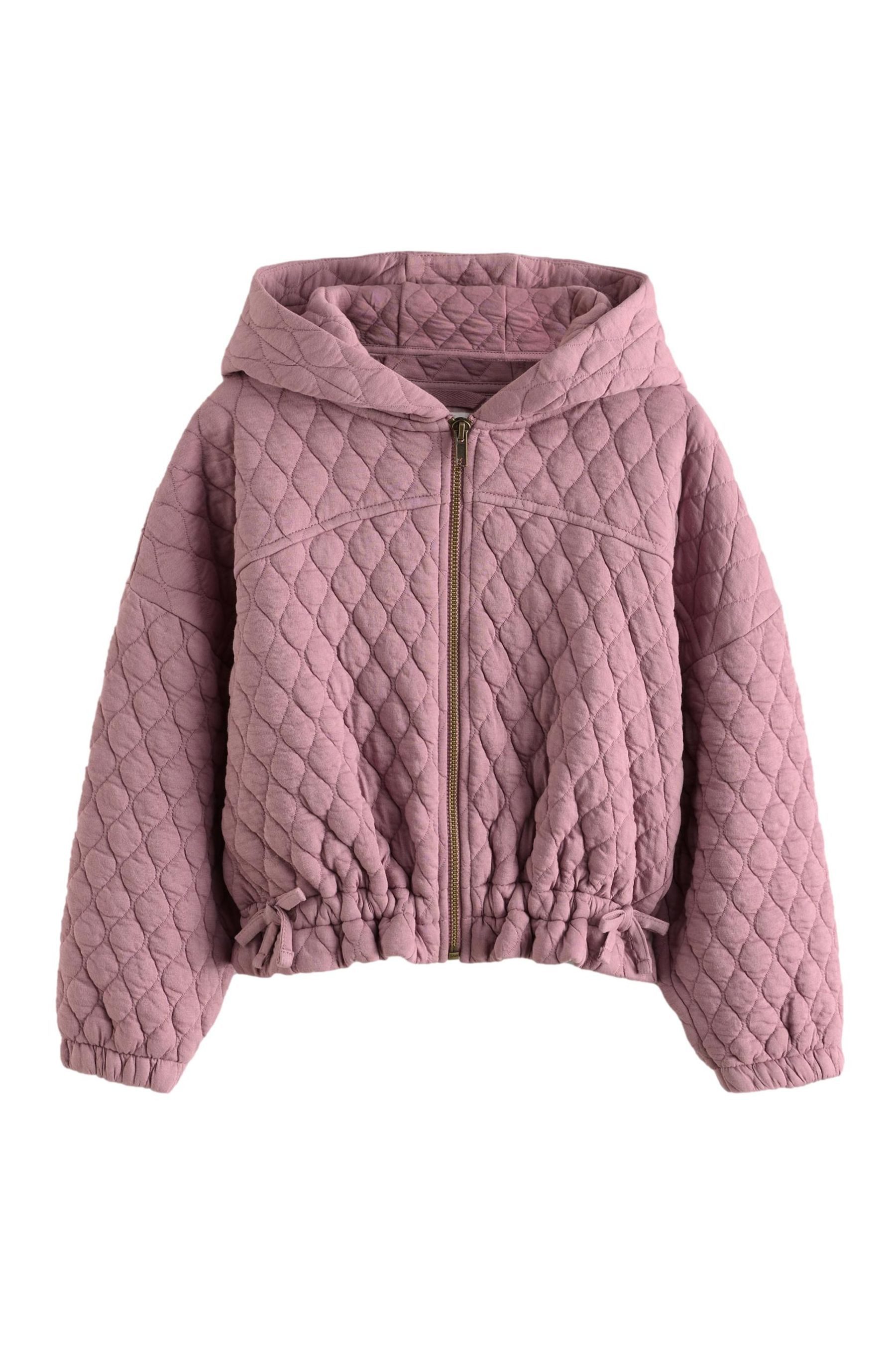 Steppjacke Gesteppte Kapuzenjacke mit Reißverschluss