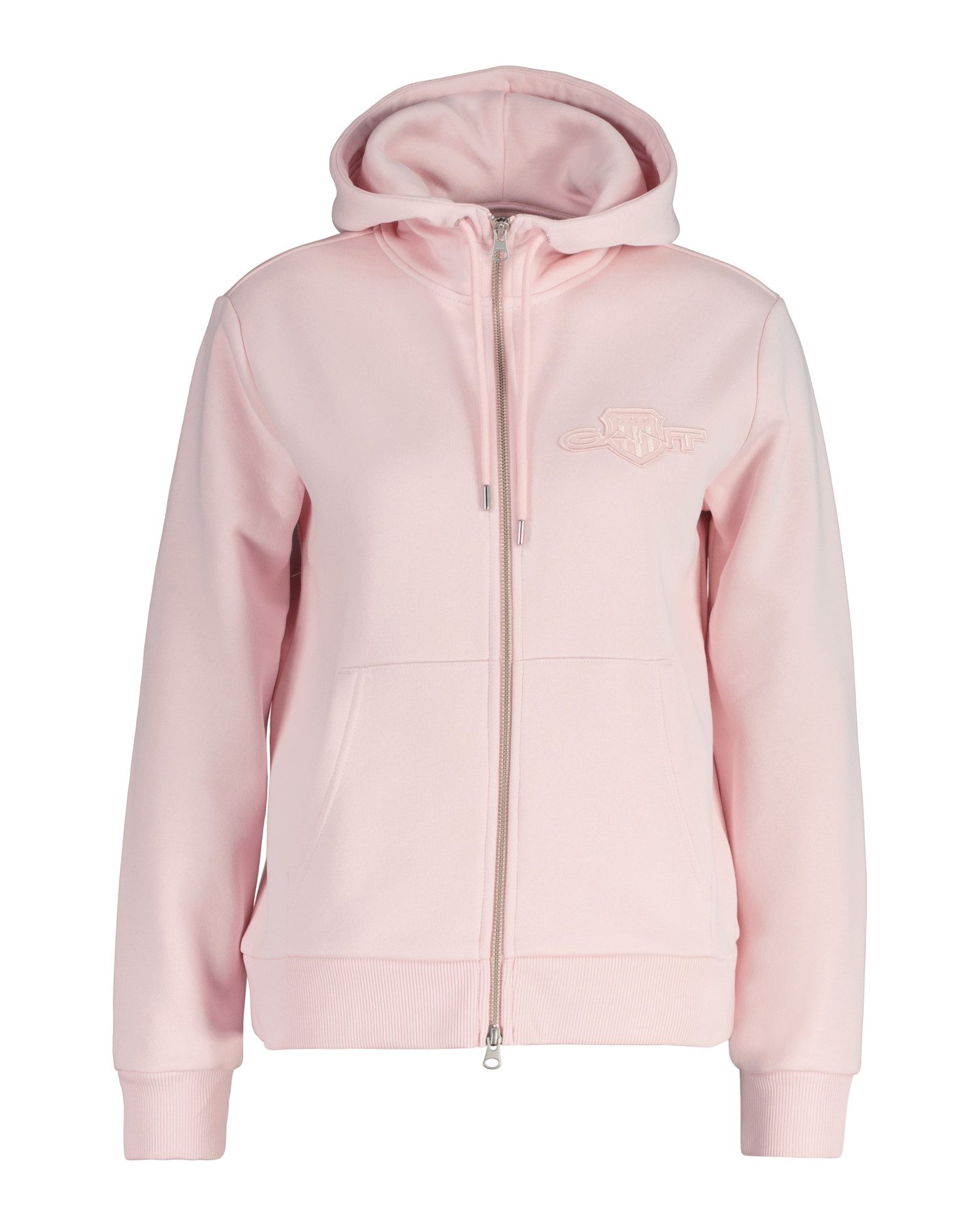Gant Kapuzensweatjacke REG TONAL SHIELD ZIP HOODIE Markenstickerei, Kapuze, günstig online kaufen