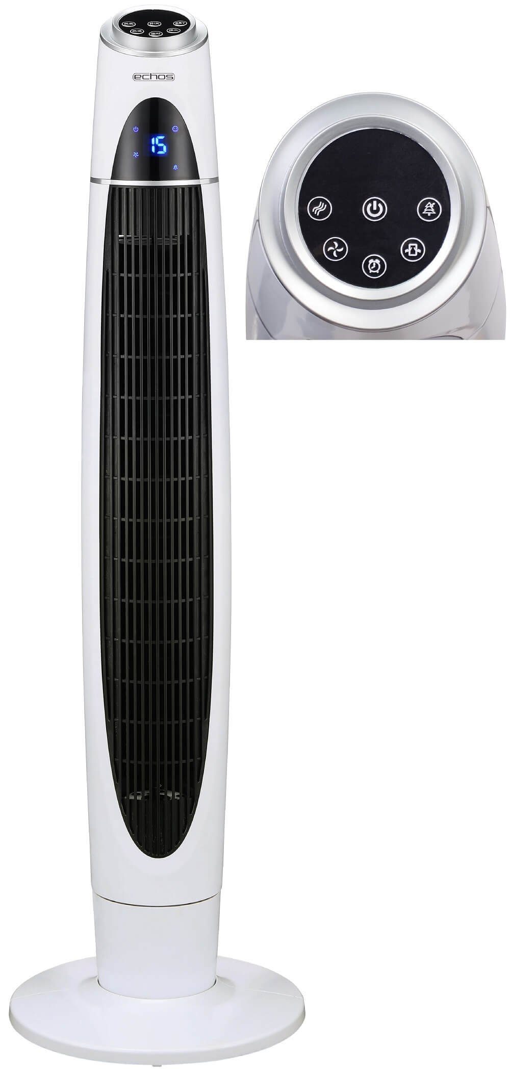 echos Turmventilator Eco-111, Oszillierend, LED-Display, Fernbedienung günstig online kaufen
