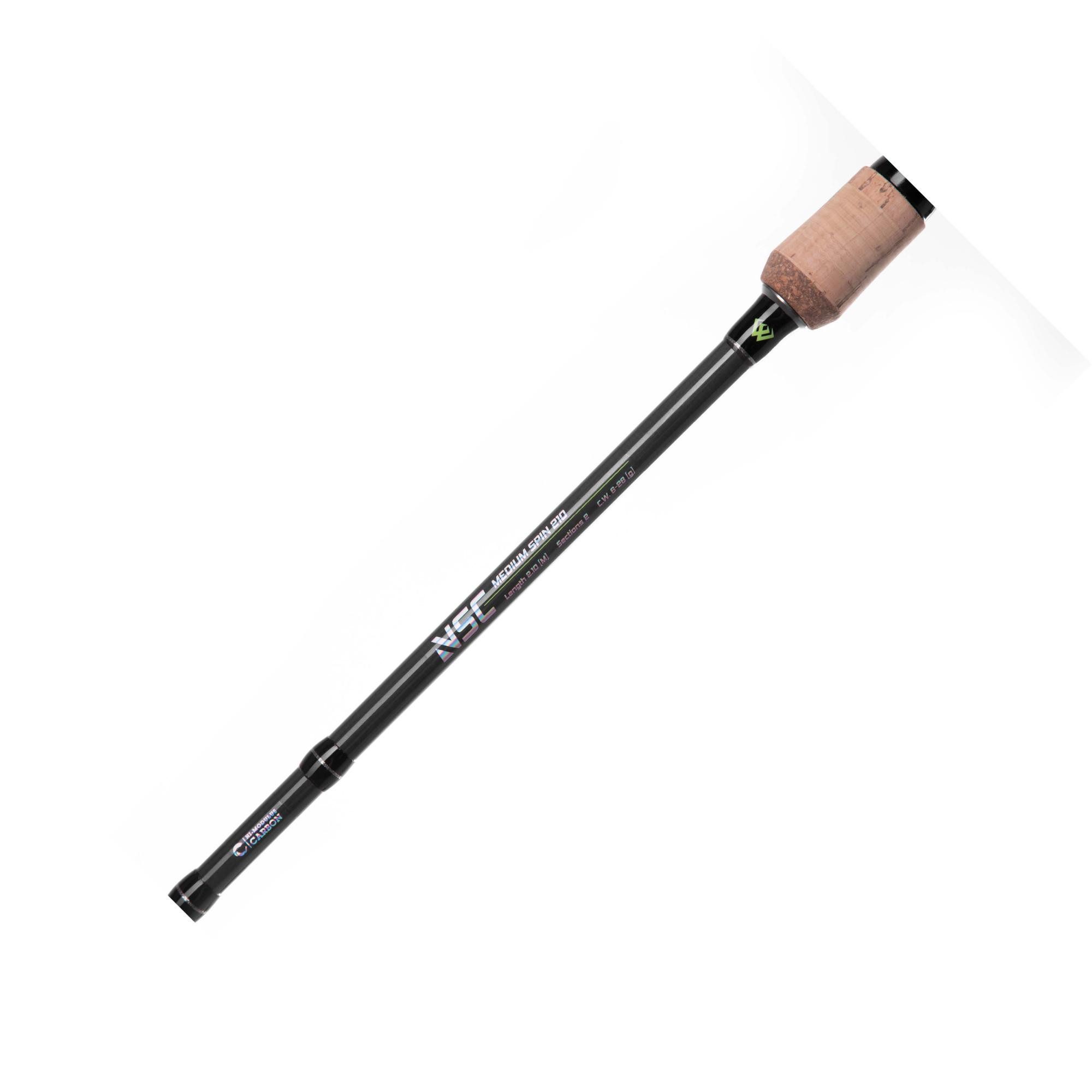 MIKADO Total Fishing Spinnrute Barsch Set Spin Combo - Rute - Rolle - Gummifische - Schnur von MIKADO, (9-tlg), Modernes Design