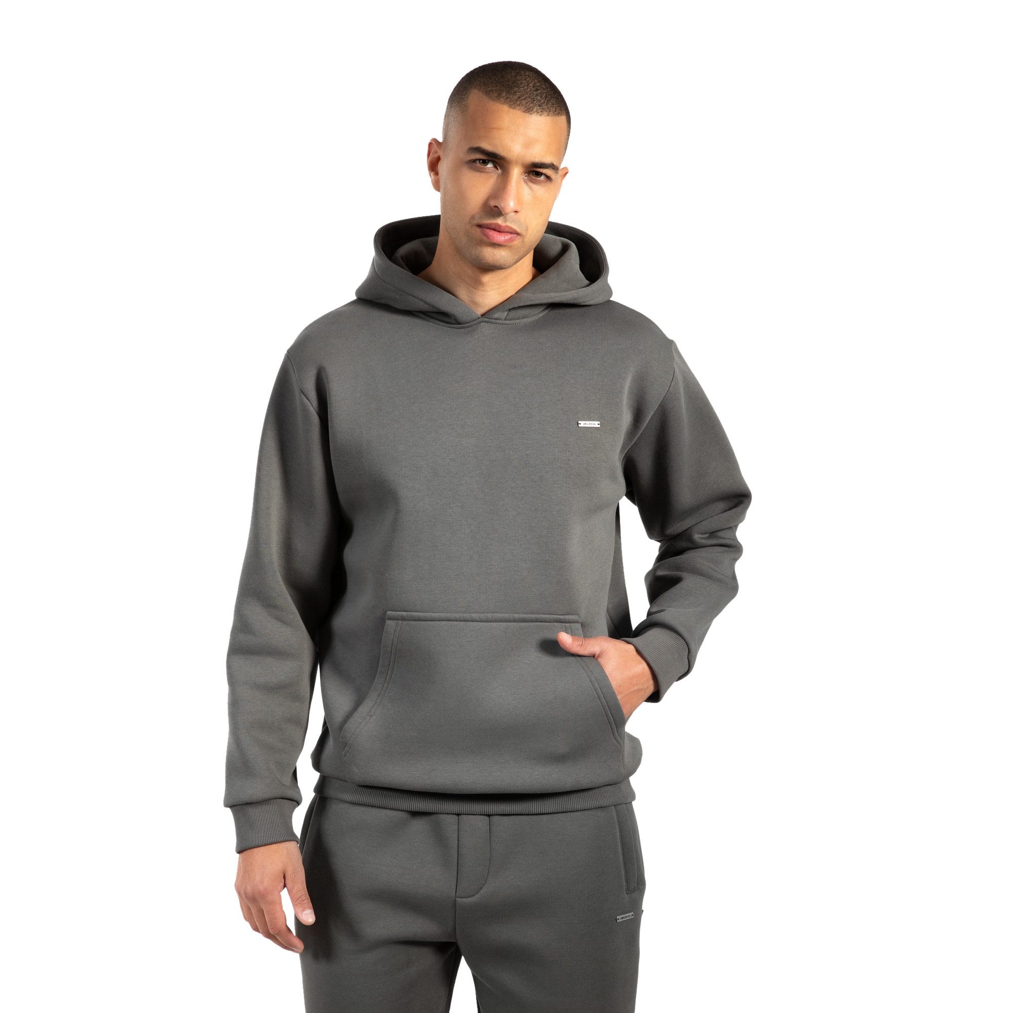 Smilodox Hoodie Ilyas, Regular Fit Kapuzen Pullover, weicher Stoff, Metalla günstig online kaufen