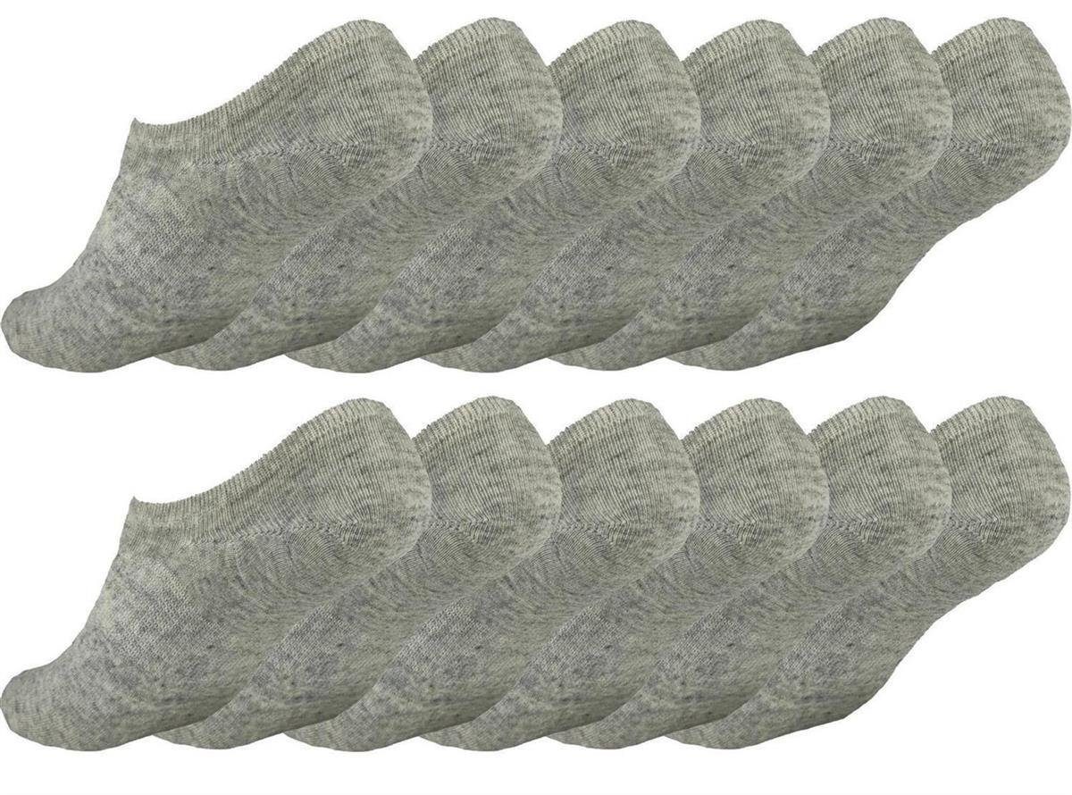 EloModa Füßlinge 12 Paar Damen Herren Sneaker unsichtbar im Schuh Sport Socken, (12-Paar)