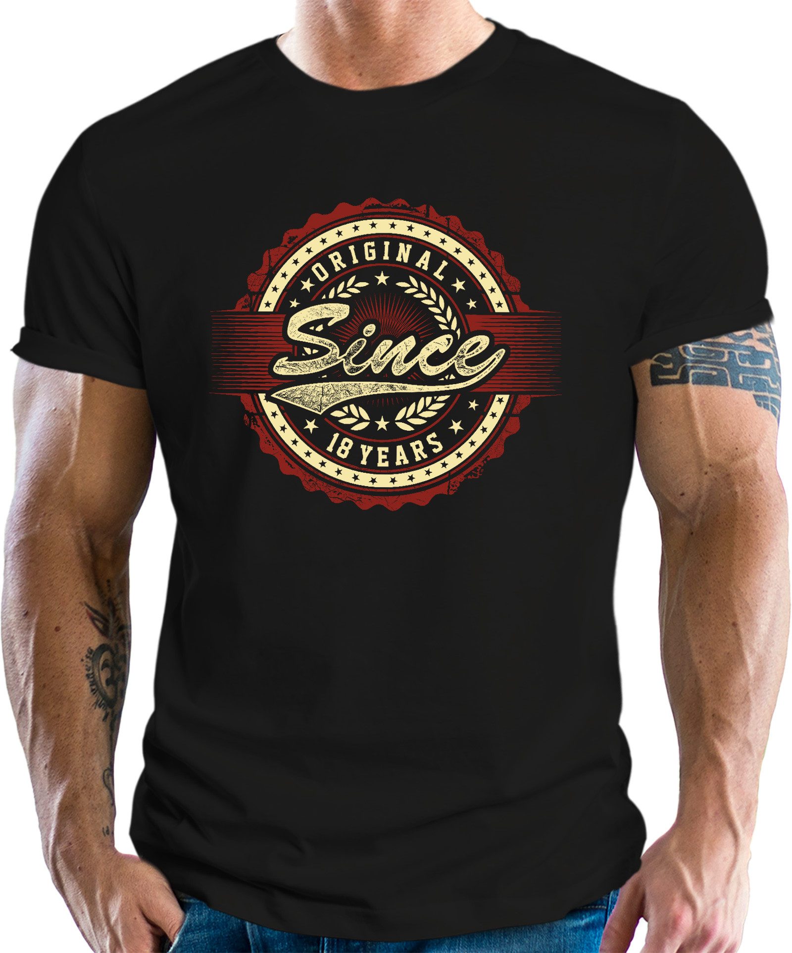 T-Shirt als Geschenk zum Volljährigkeit - Original Since 18 Years